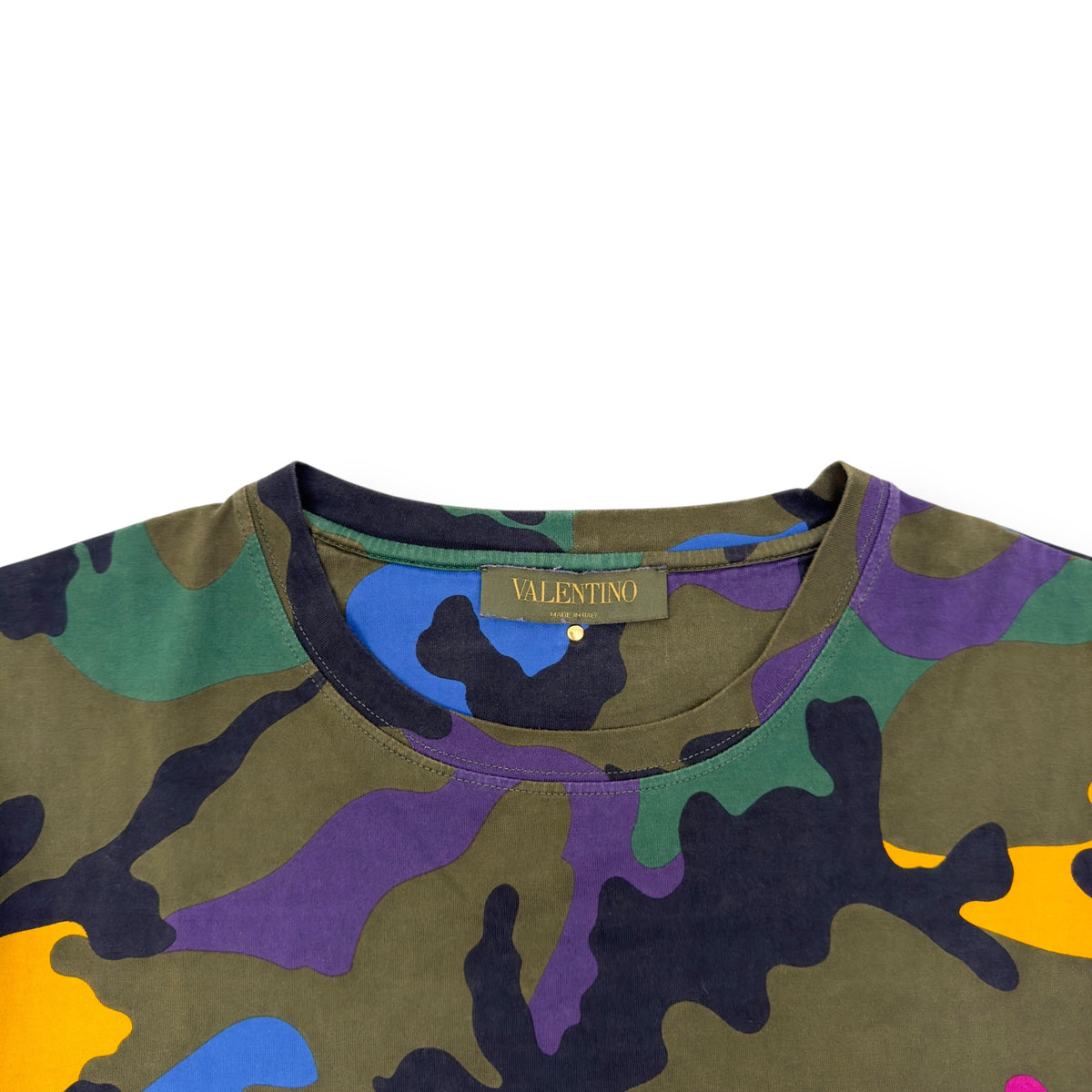 VALENTINO CAMOUFLAGE T-SHIRT MULTICOLOURED M