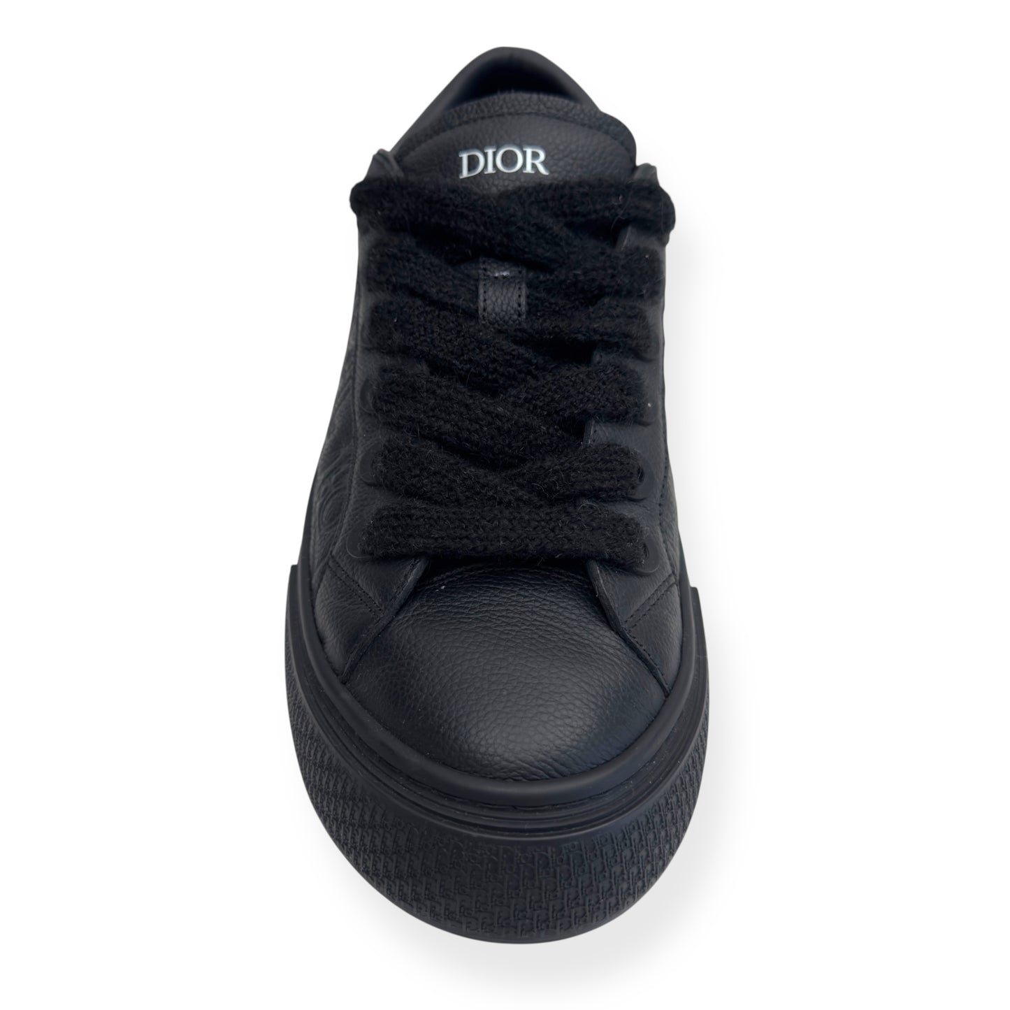 DIOR B33 LEATHER LOW TOP SNEAKER BLACK 44 / UK10