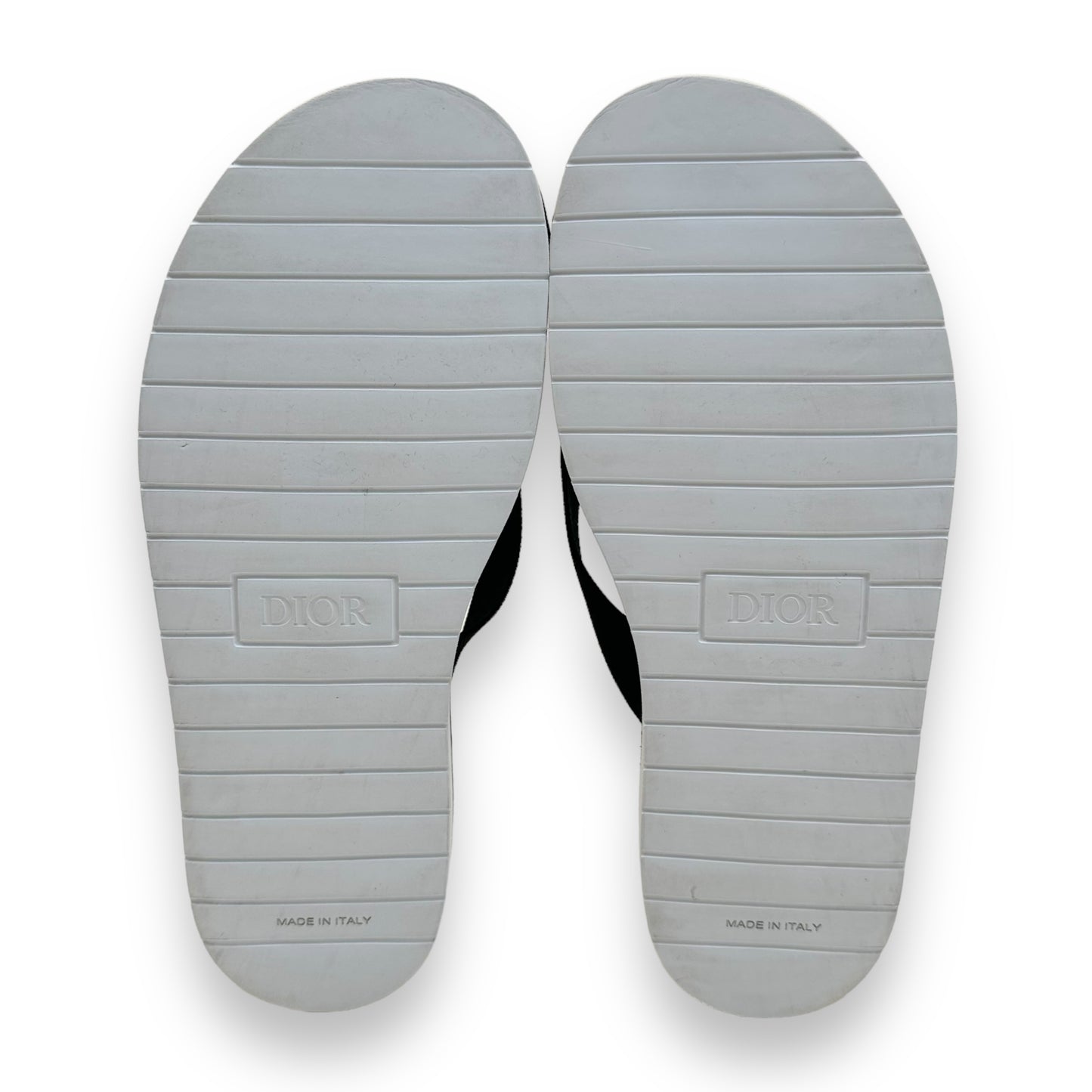 DIOR X SHAWN STÜSSY 2020 FLIP FLOPS BLACK / WHITE UK9