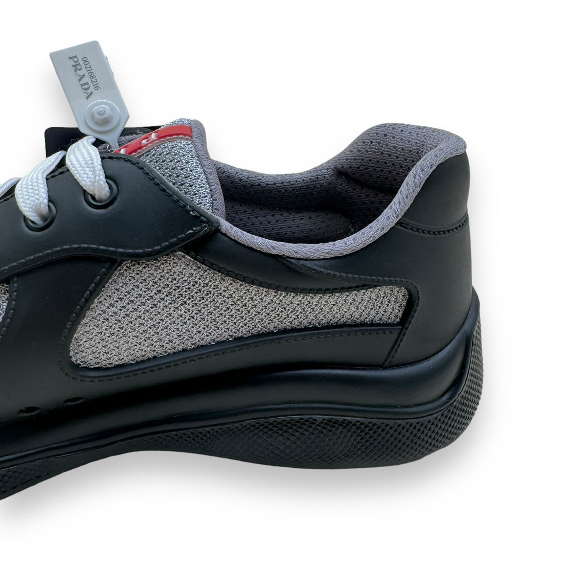 PRADA AMERICA’S CUP SOFT RUBBER SNEAKER BLACK UK9