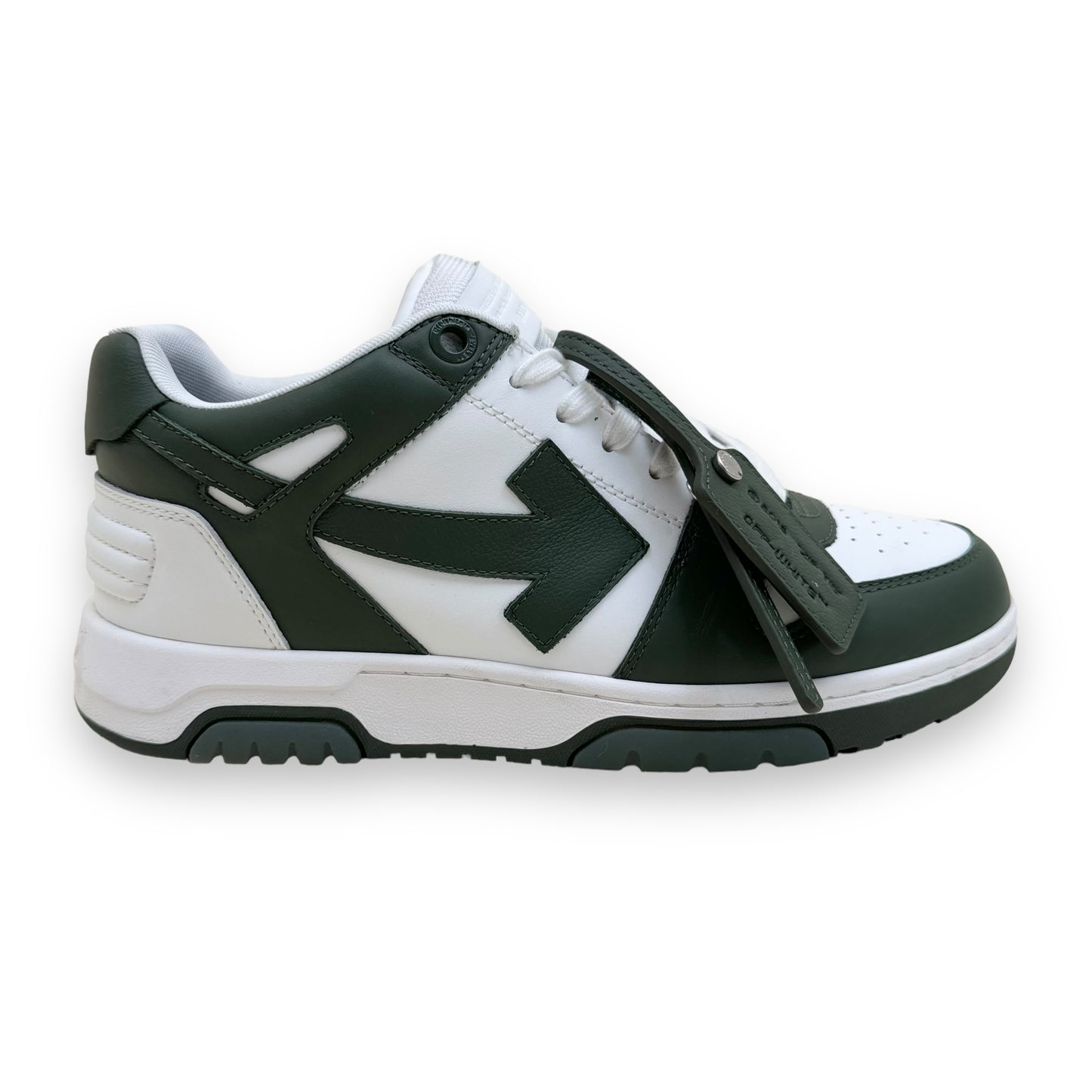 OFF-WHITE OUT OF OFFICE SNEAKER GREEN / WHITE UK9