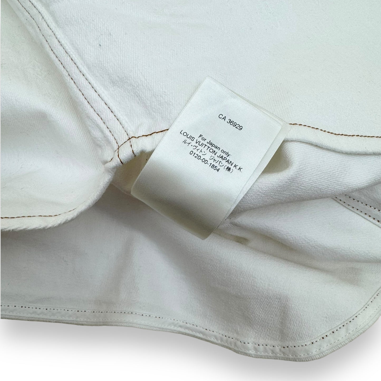 LOUIS VUITTON MONOGRAM BASEBALL SHIRT WHITE L