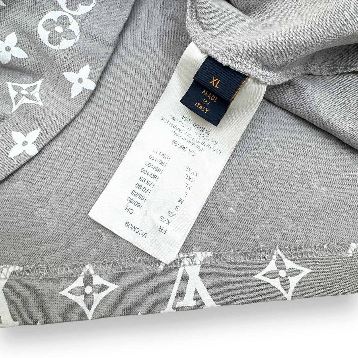 LOUIS VUITTON MONOGRAM GRADIENT T-SHIRT GREY XL