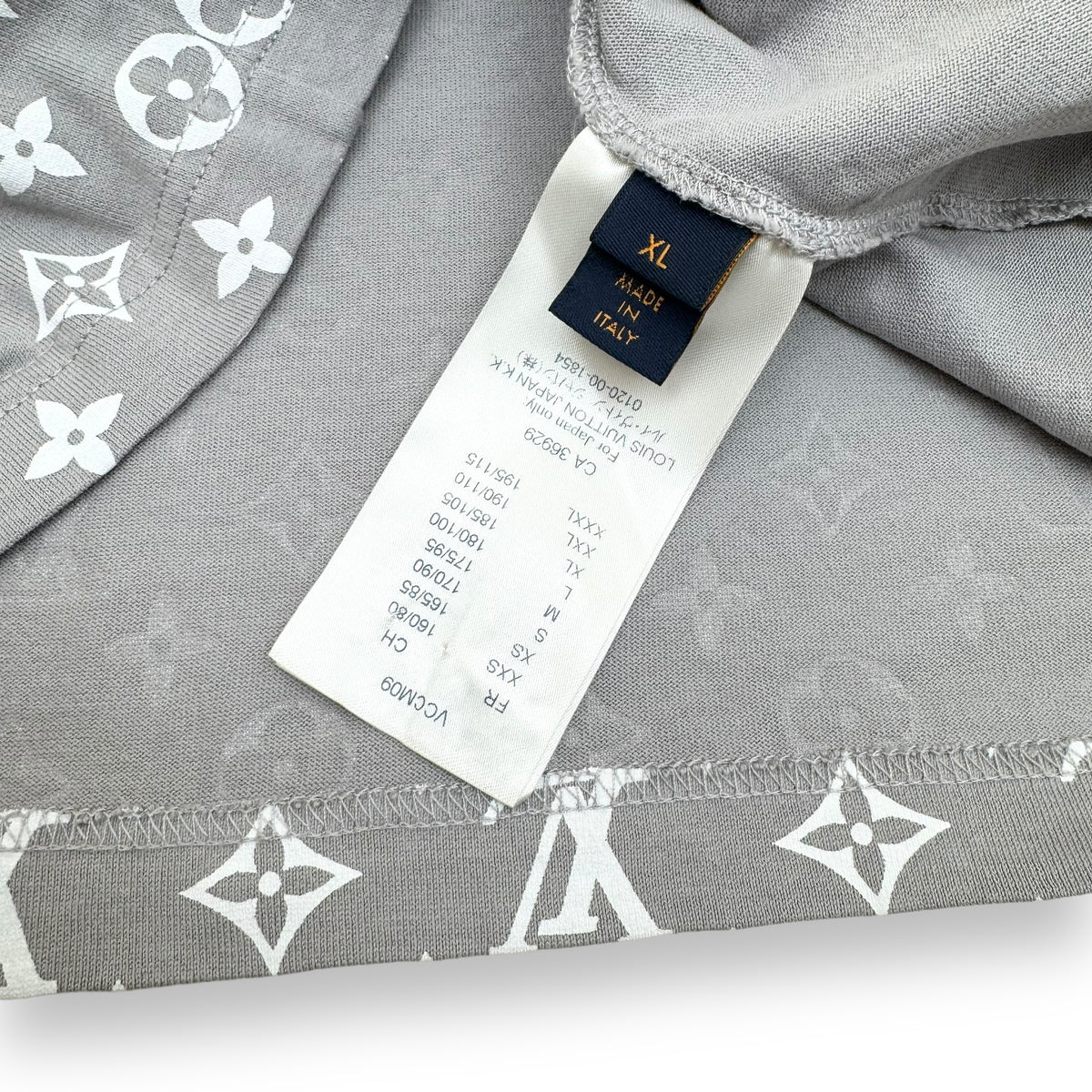 LOUIS VUITTON MONOGRAM GRADIENT T-SHIRT GREY XL