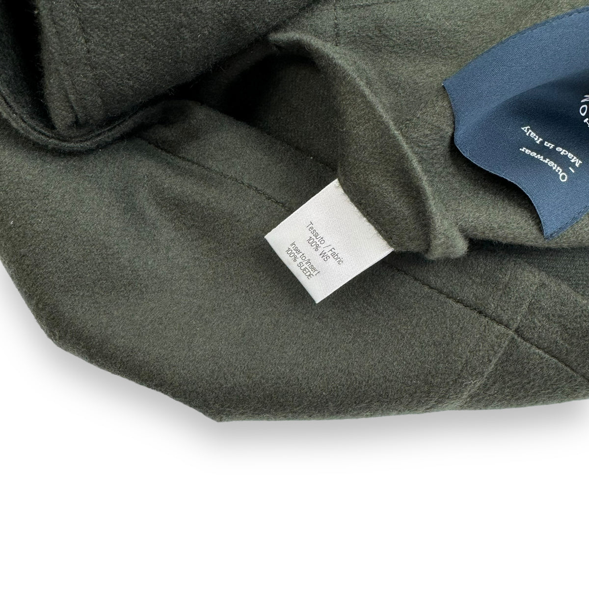 THOM SWEENEY CASHMERE FLANNEL JACKET KHAKI L