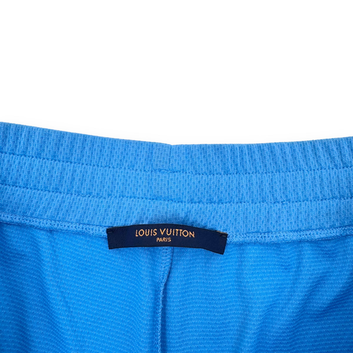 LOUIS VUITTON SPORT JERSEY WITH PATCH SHORTS BLUE L