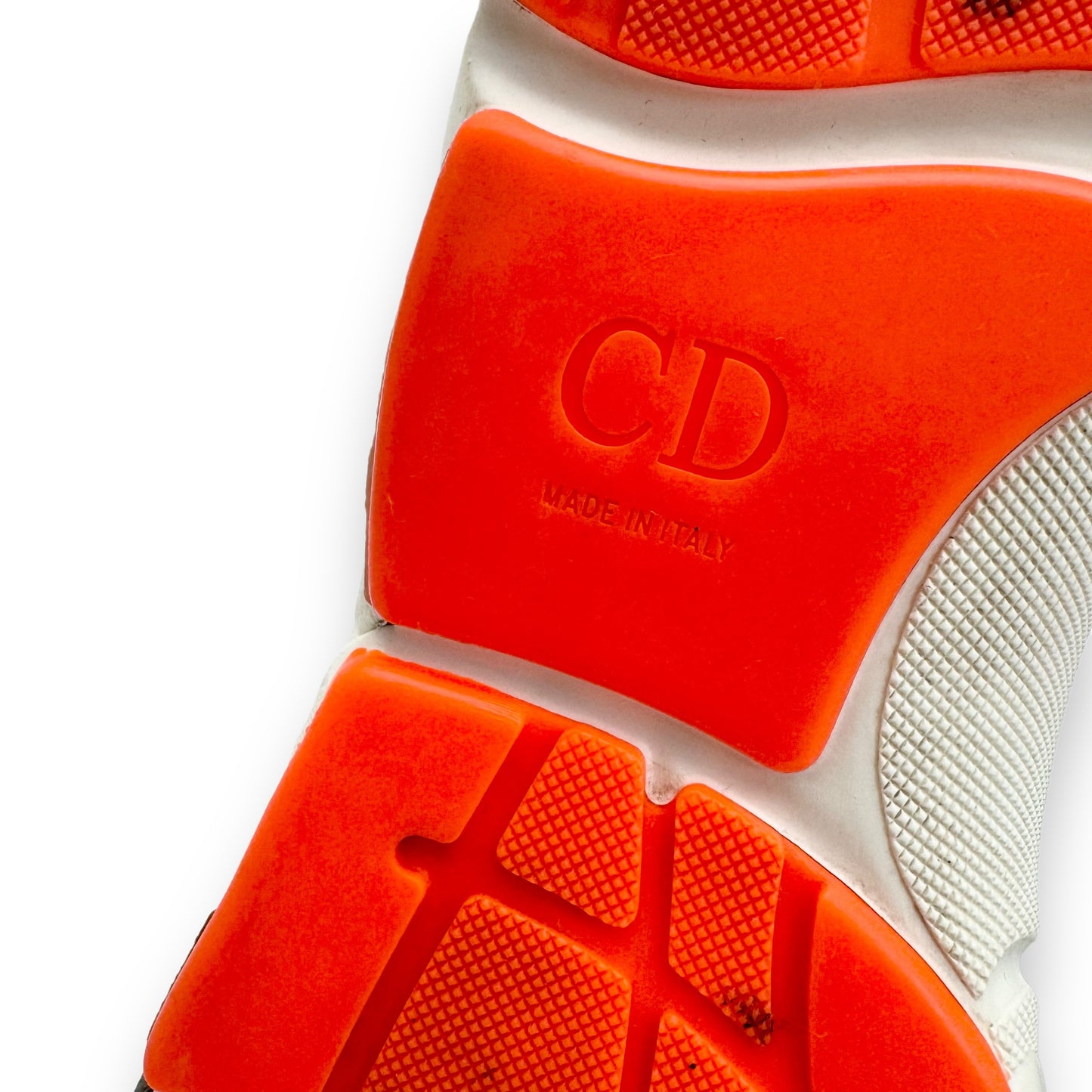 DIOR B22 SNEAKER WHITE / ORANGE UK10