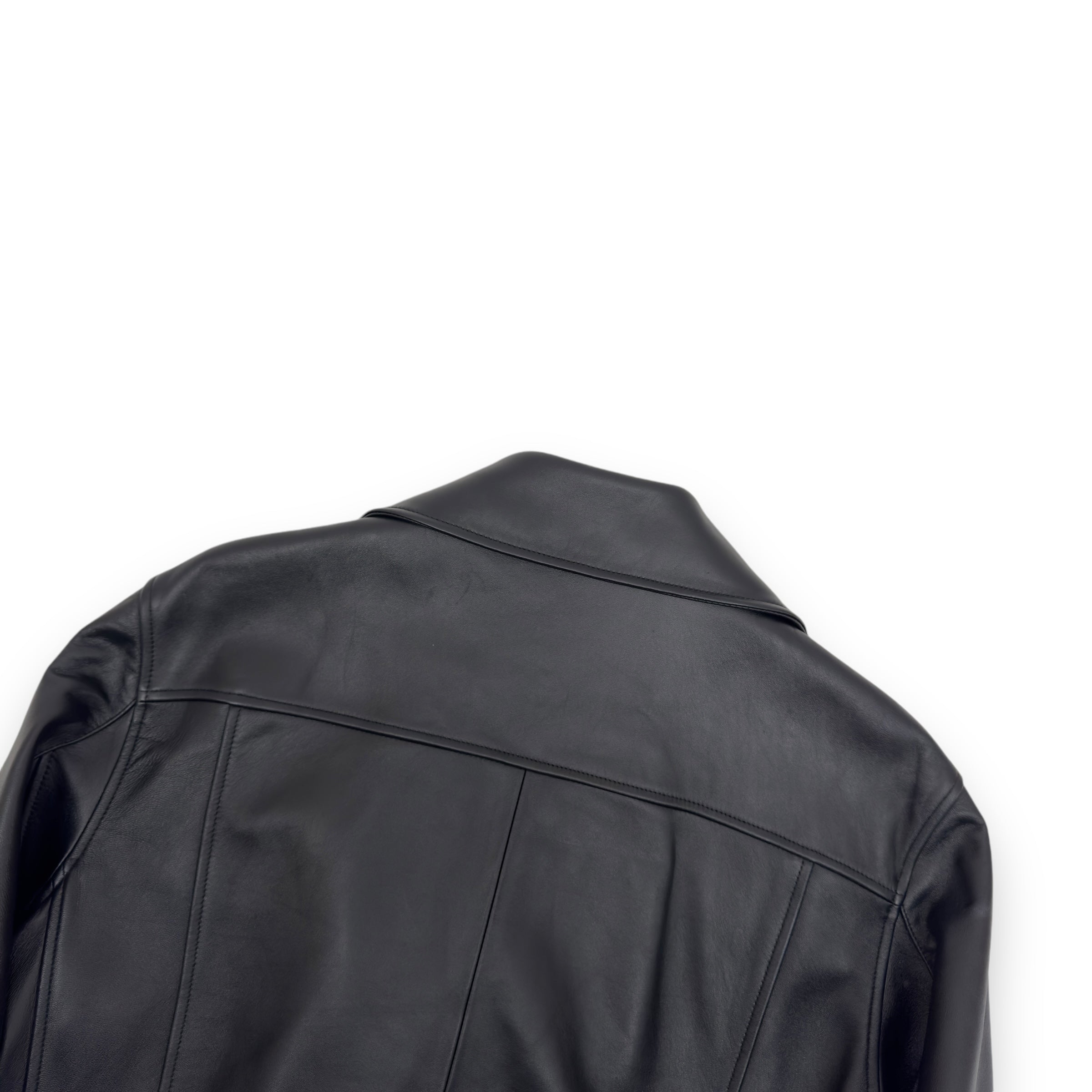 ACNE STUDIOS LEATHER BIKER JACKET BLACK L