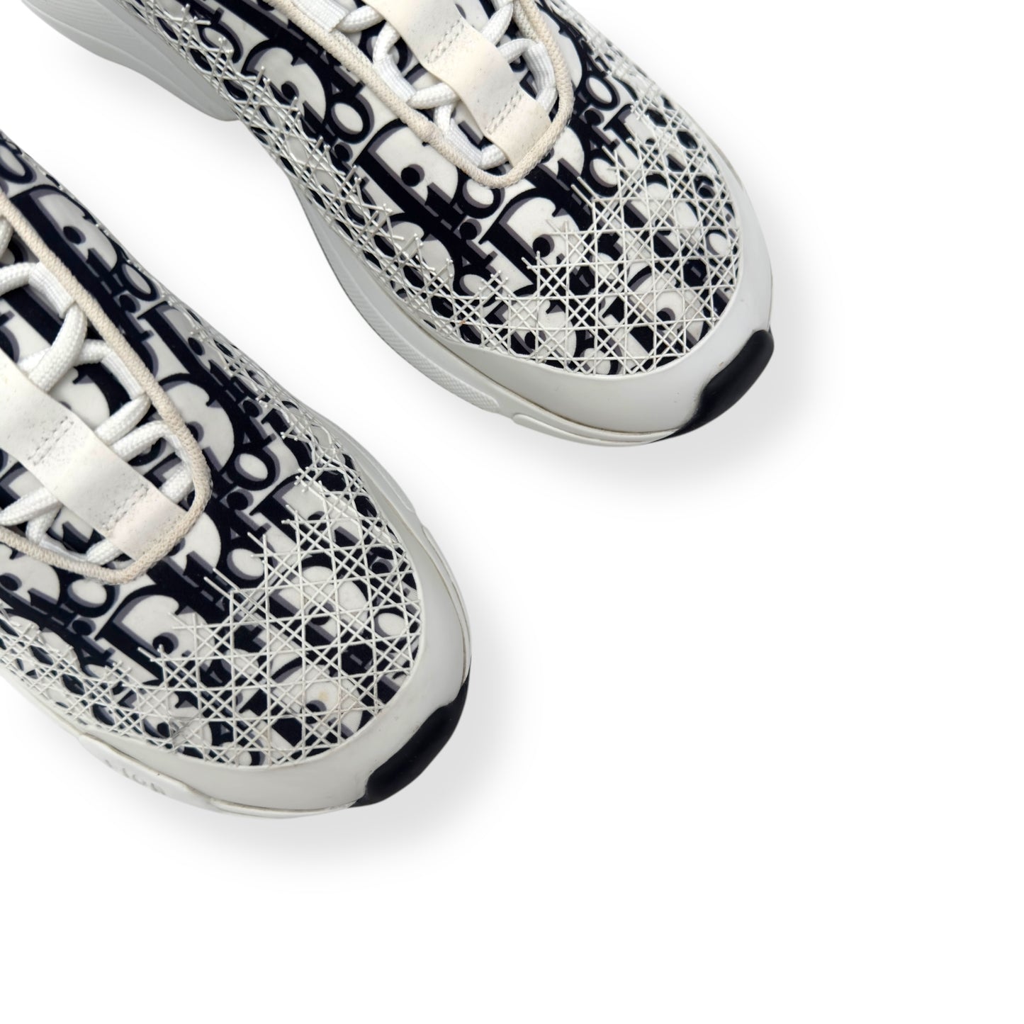 DIOR B24 OBLIQUE CANNAGE MOTIF SNEAKER WHITE / BLACK 43 / UK9
