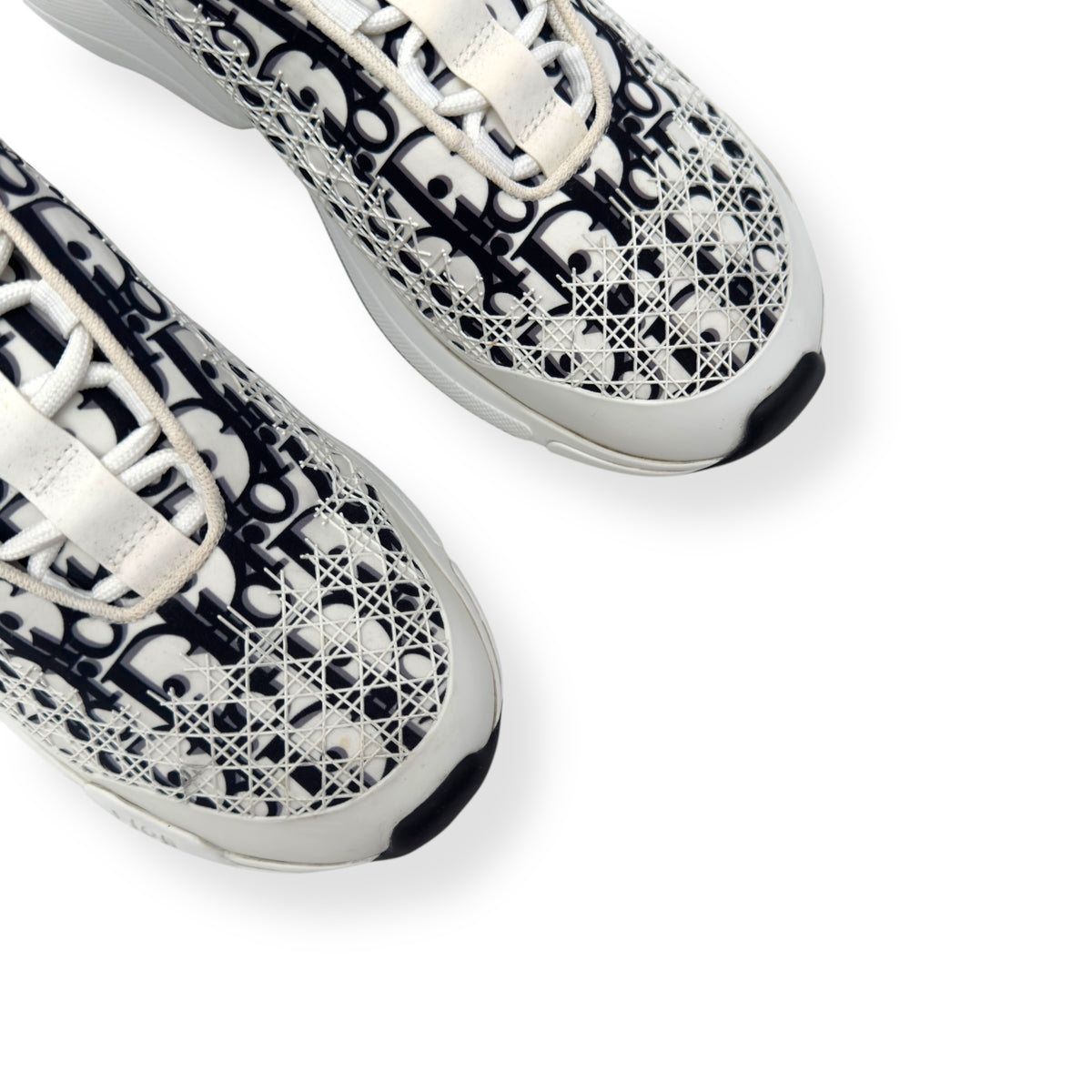 DIOR B24 OBLIQUE CANNAGE MOTIF SNEAKER WHITE / BLACK 43 / UK9