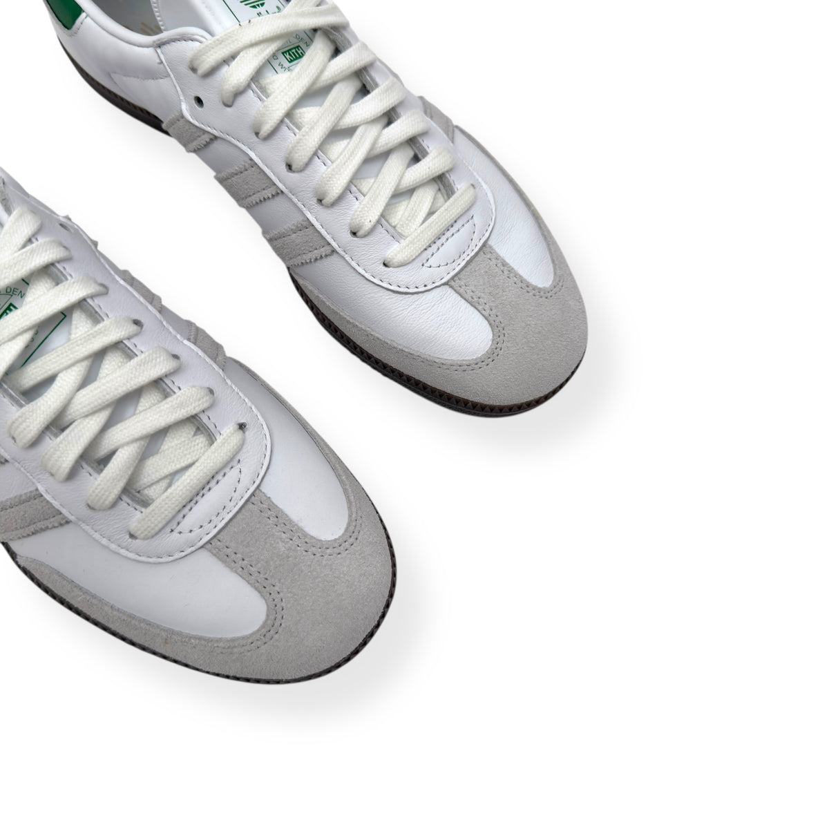 KITH SAMBA OG SNEAKER WHITE / GREEN UK7