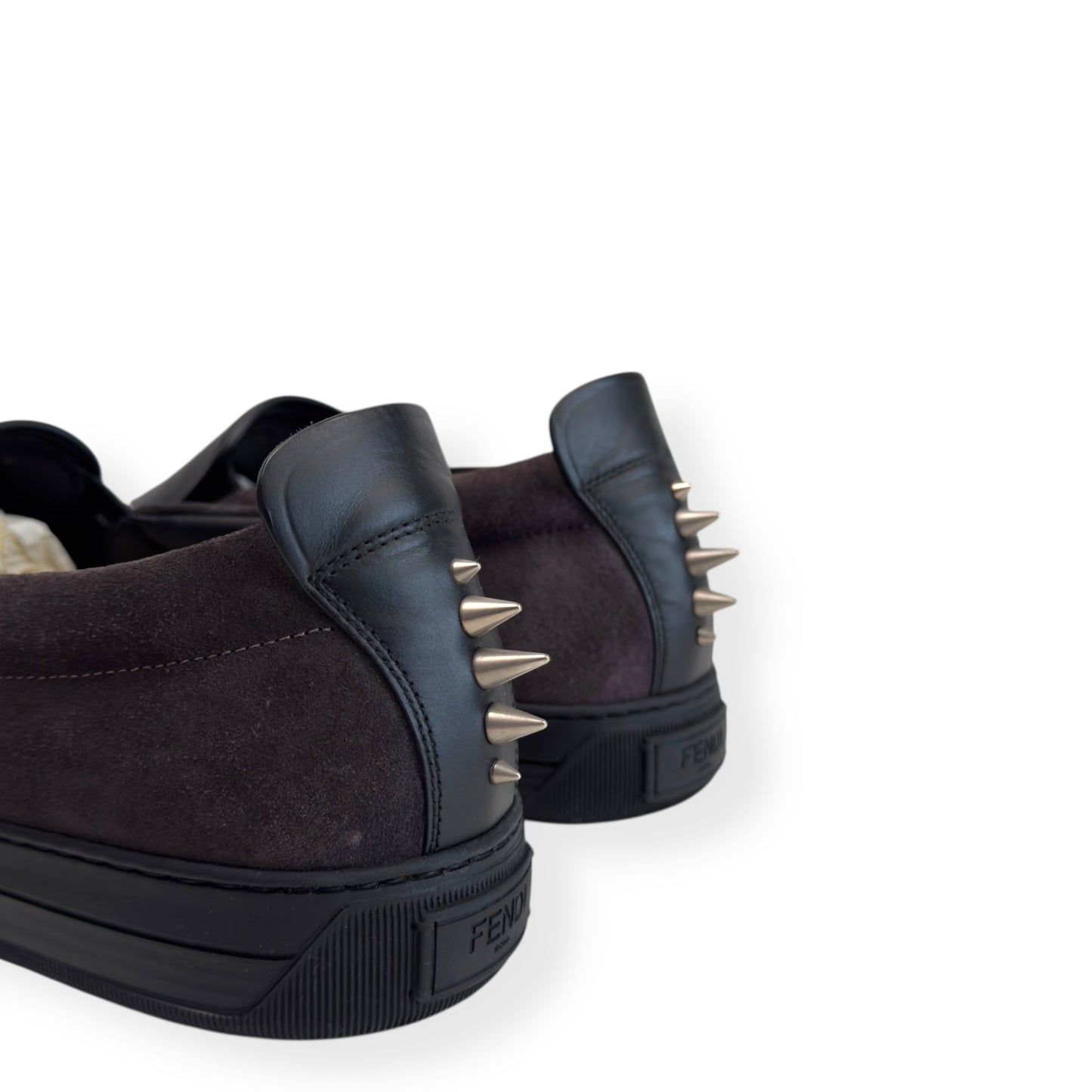 FENDI MONSTER SLIP ON SNEAKER BLACK / WHITE UK9
