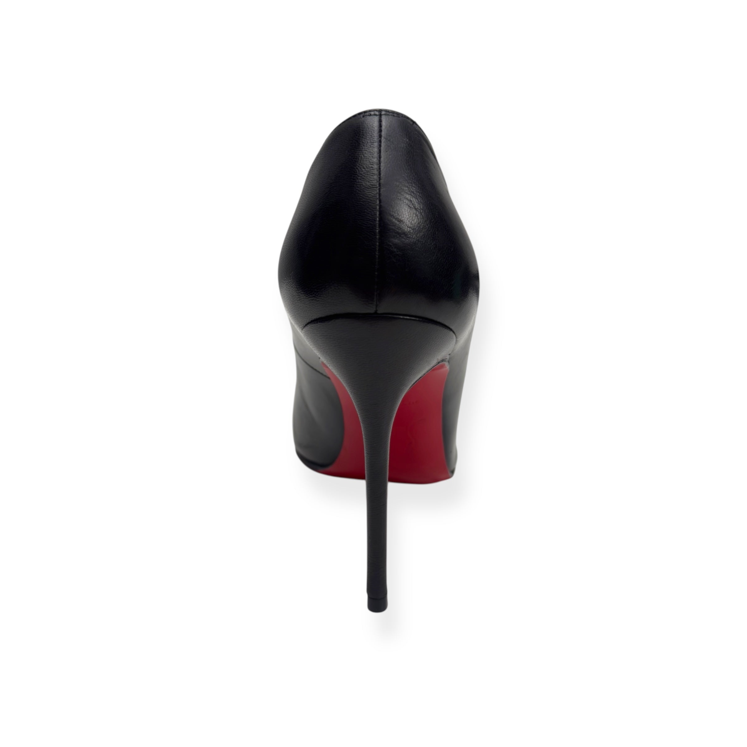 CHRISTIAN LOUBOUTIN LEATHER FIFI SIMPLE HEELS BLACK / RED 36 / UK3