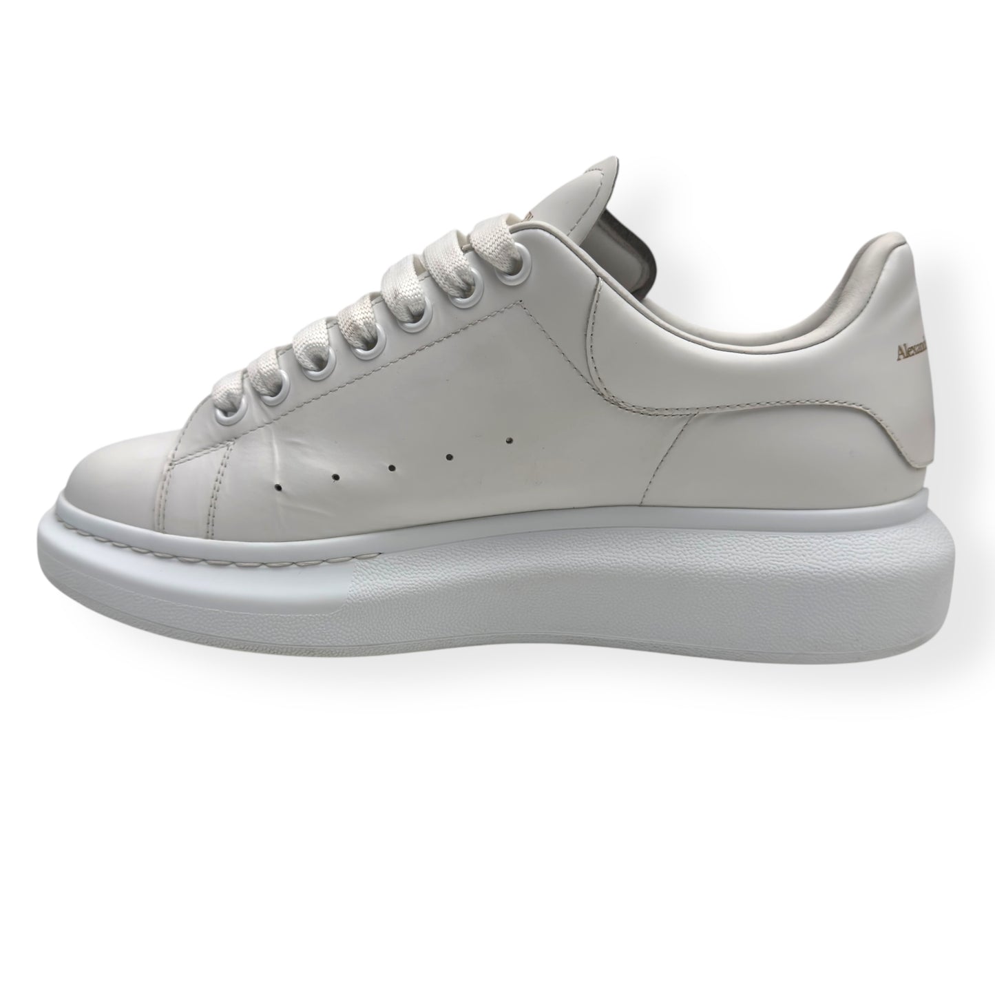 ALEXANDER MCQUEEN OVERSIZED LEATHER SNEAKER WHITE 42.5 / UK8.5