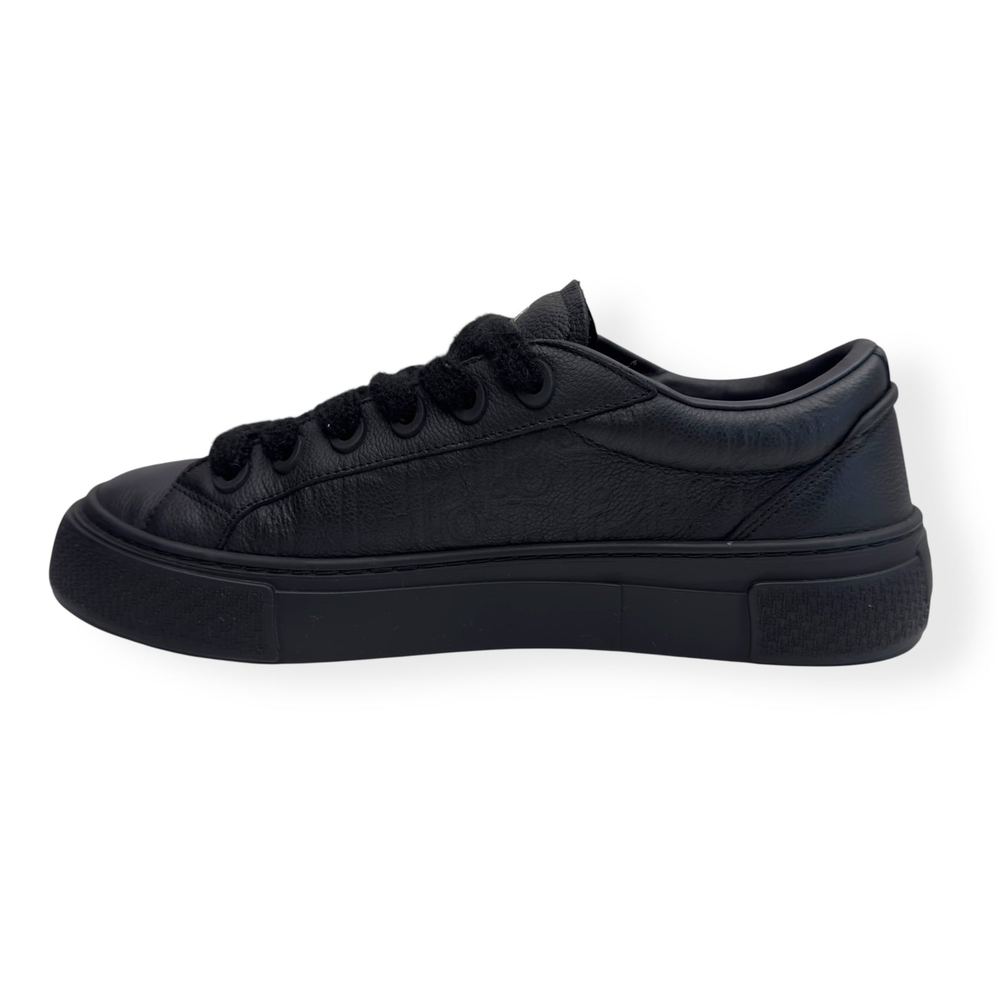 DIOR B33 LEATHER LOW TOP SNEAKER BLACK 44 / UK10