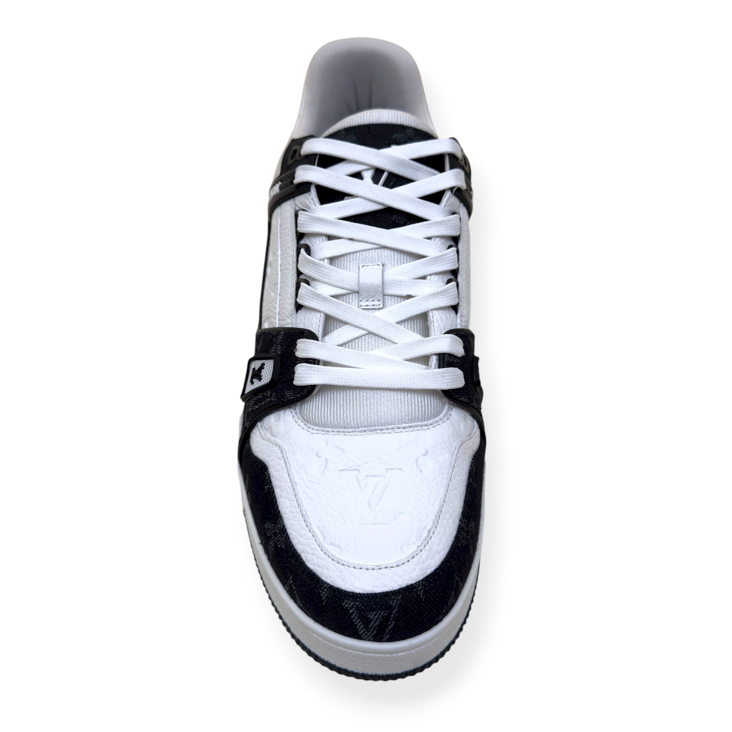 LOUIS VUITTON DENIM LV TRAINER LUXURY BLACK UK11