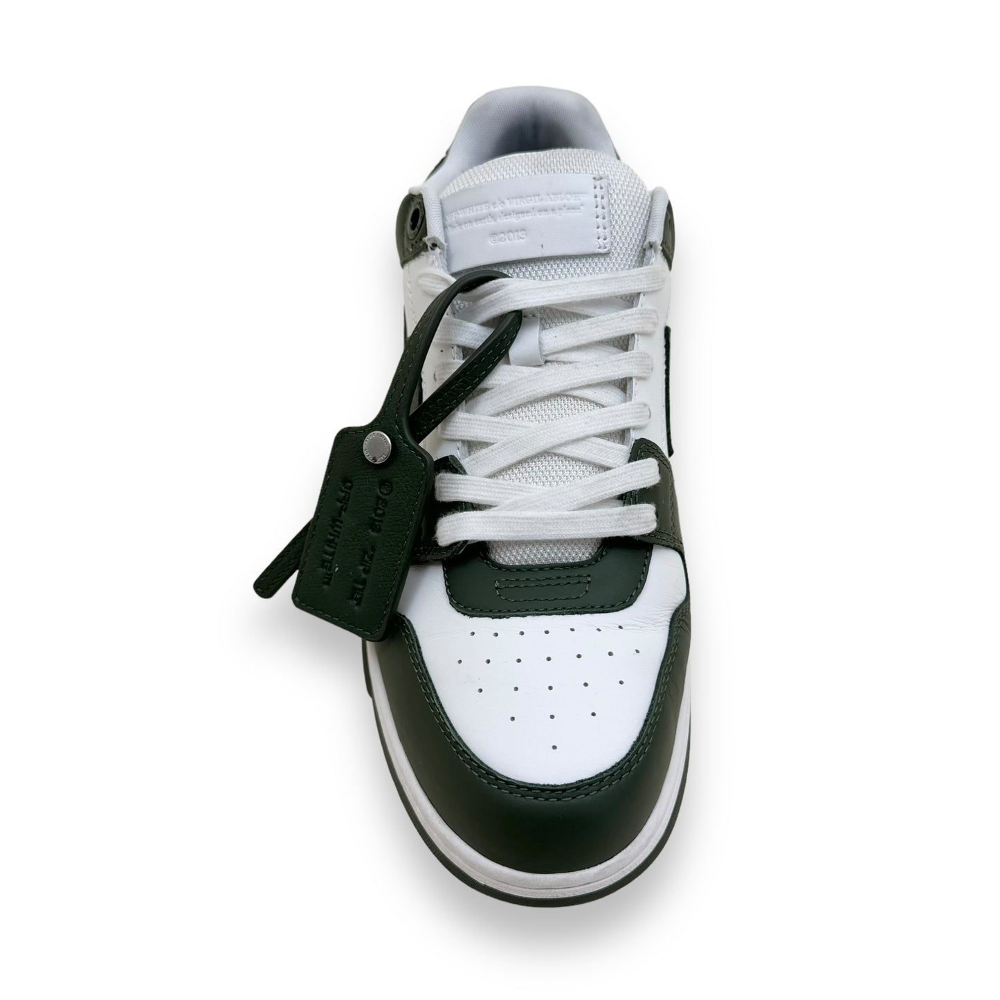 OFF-WHITE OUT OF OFFICE SNEAKER GREEN / WHITE UK9