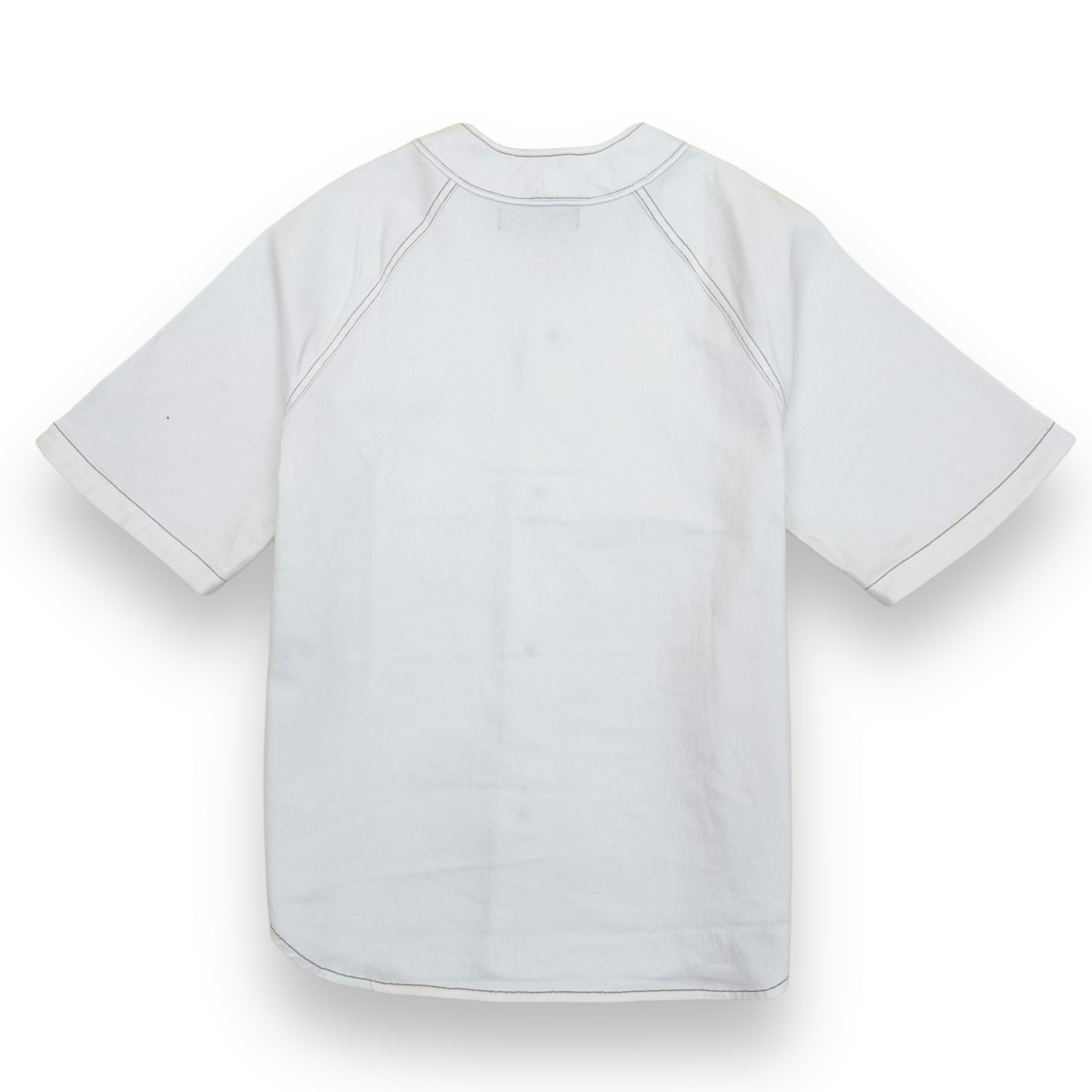 LOUIS VUITTON MONOGRAM BASEBALL SHIRT WHITE L