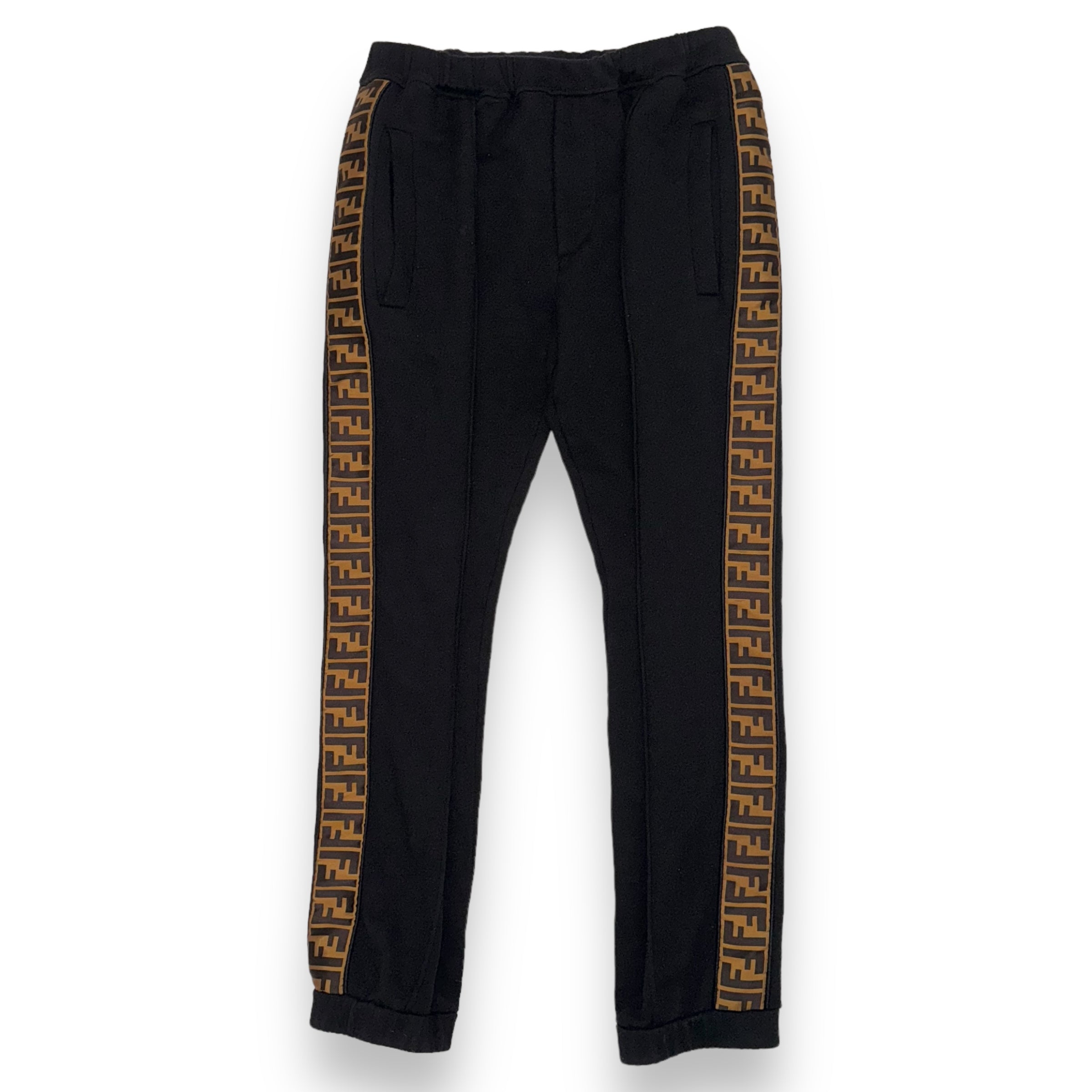 FENDI FF TAPE SWEATPANTS BLACK M