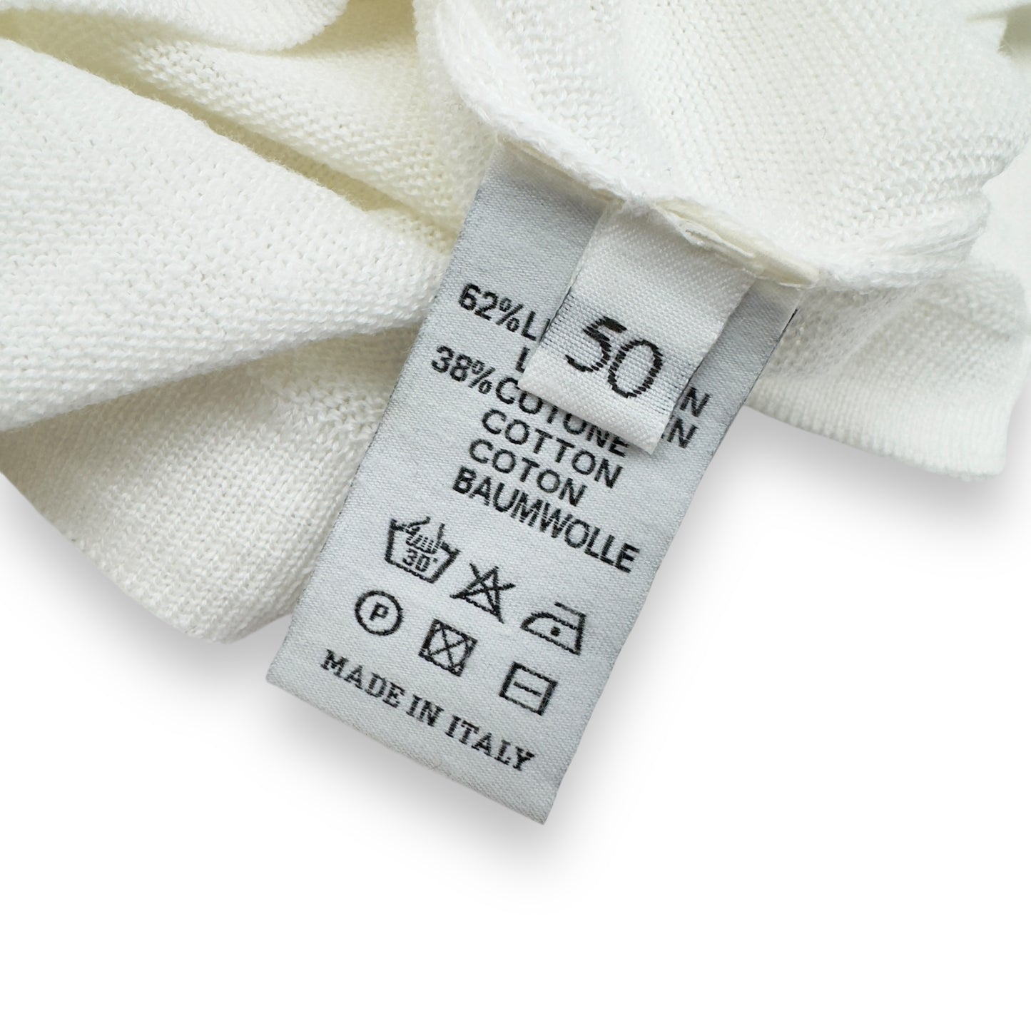 THOM SWEENEY LINEN / COTTON BLEND T-SHIRT WHITE M