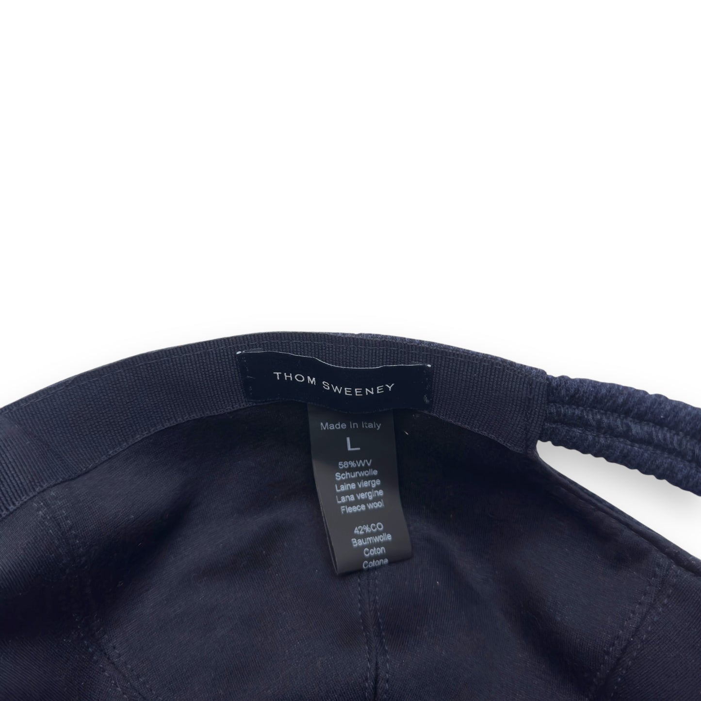 THOM SWEENEY WOOL BLEND CAP NAVY L