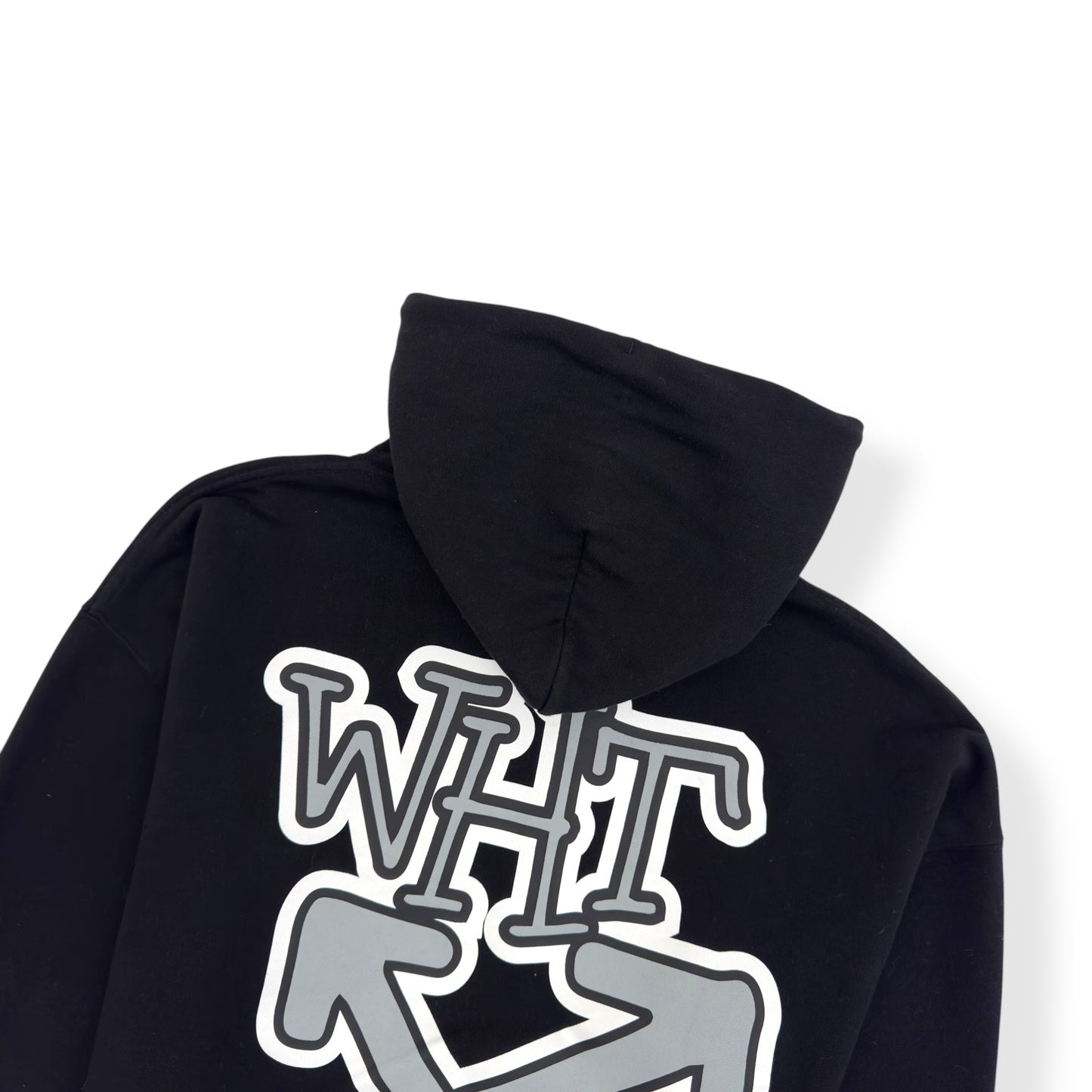 OFF-WHITE CARLOS ARROWS HOODIE BLACK / GREY M