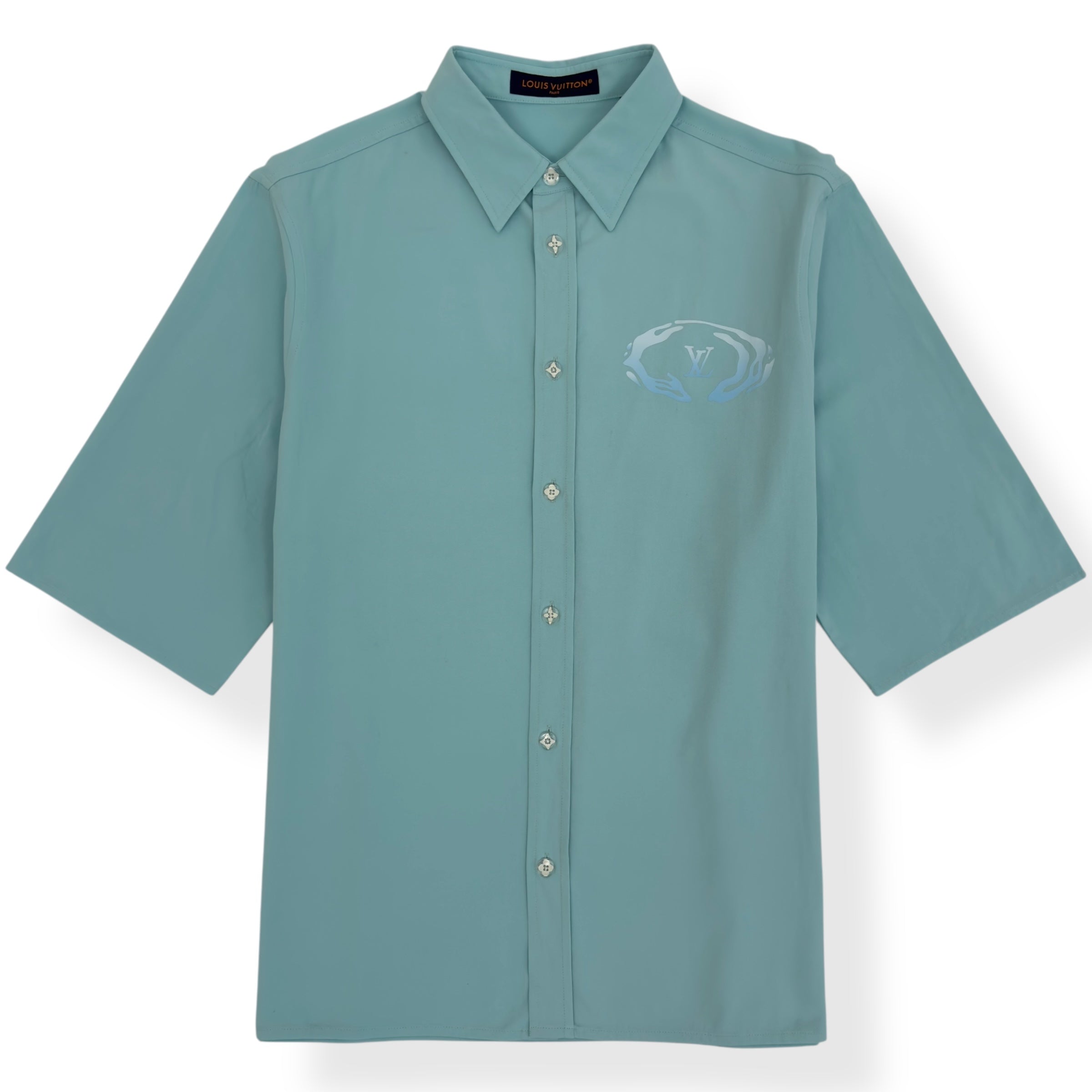 LOUIS VUITTON 2023 RELAXED FIT SHIRT BABY BLUE XL