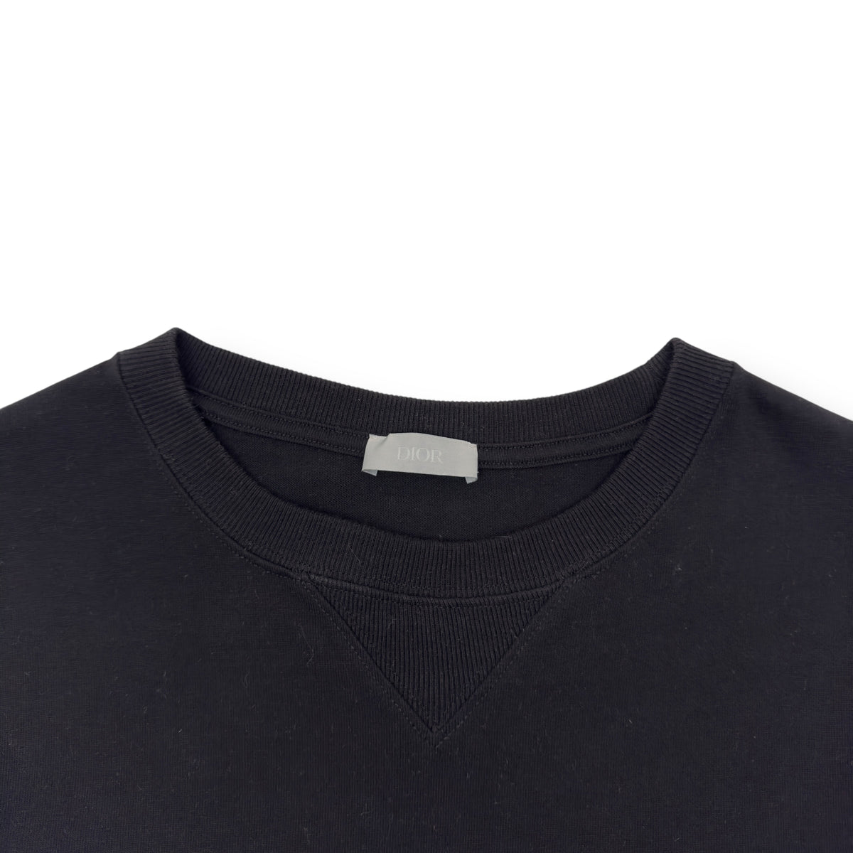 DIOR X KENNY FW21 CROSSOVER ALPHABET KNITTED T-SHIRT BLACK M