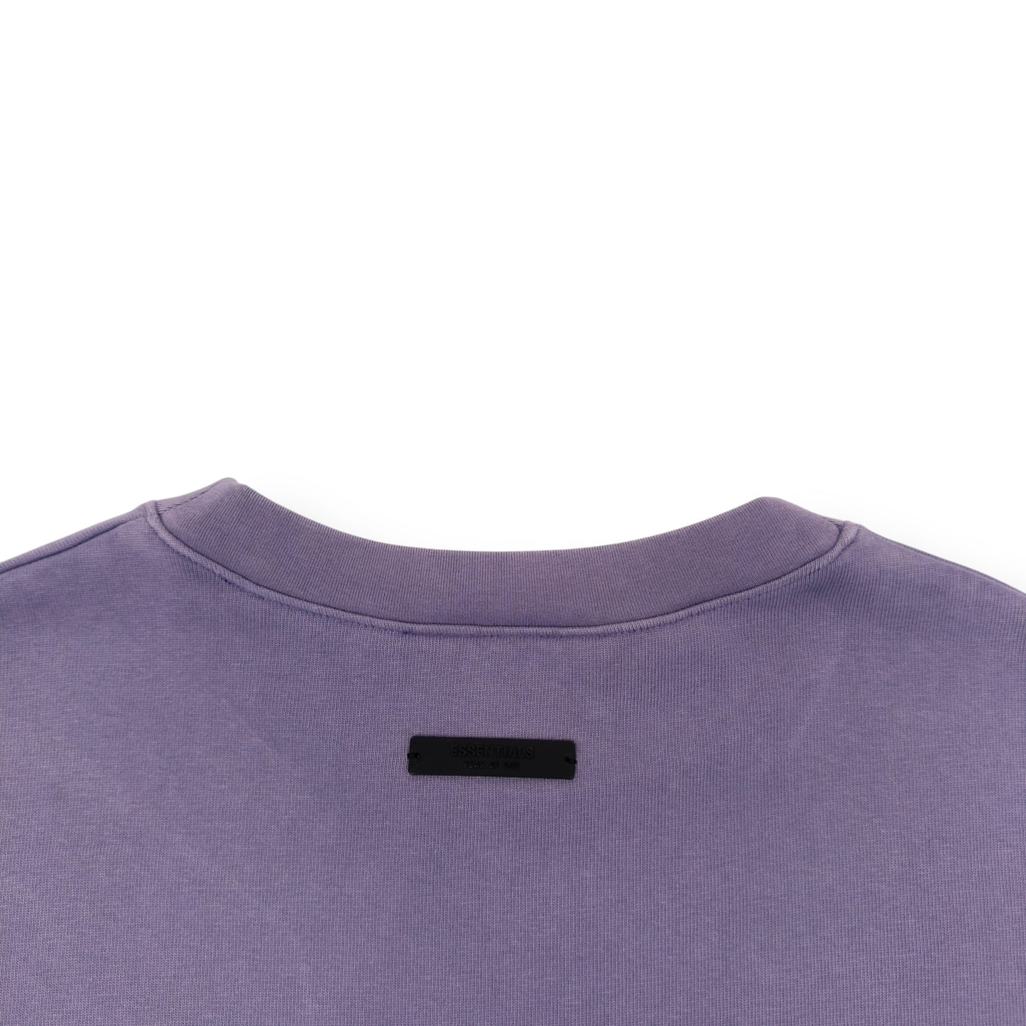 FEAR OF GOD ESSENTIALS OVERSIZED CREWNECK T-SHIRT PURPLE / YELLOW L