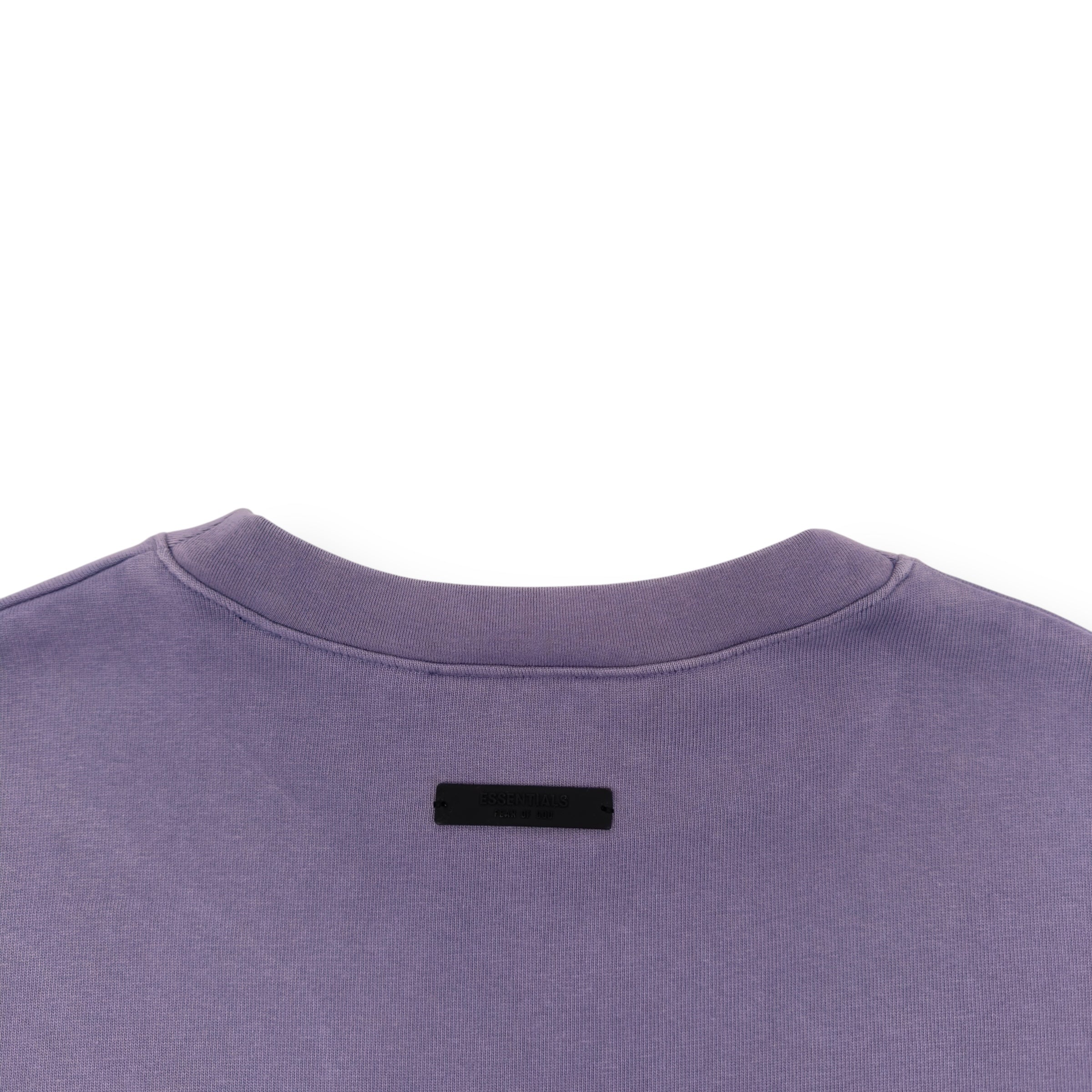 FEAR OF GOD ESSENTIALS OVERSIZED CREWNECK T-SHIRT PURPLE / YELLOW L