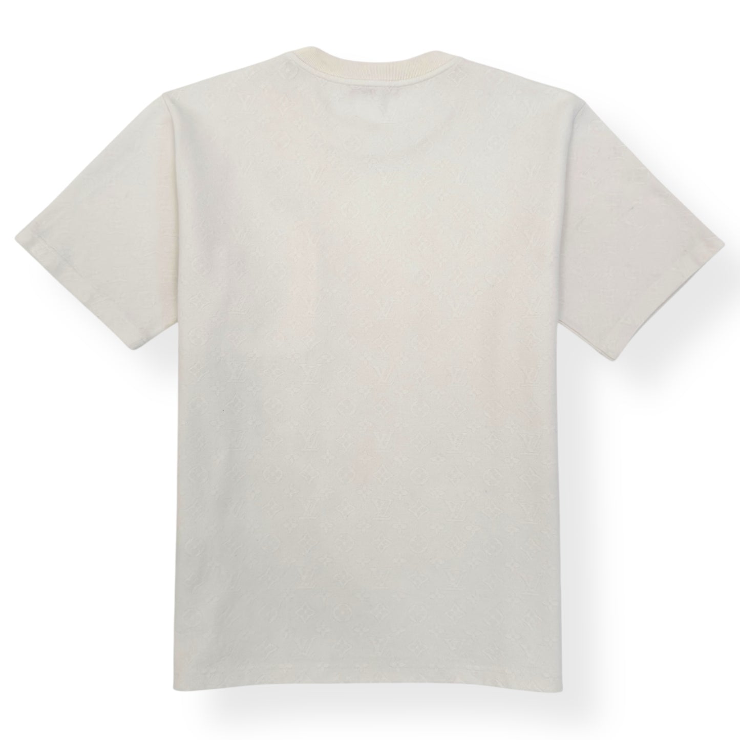 LOUIS VUITTON SIGNATURE 3D POCKET MONOGRAM T-SHIRT WHITE XXL