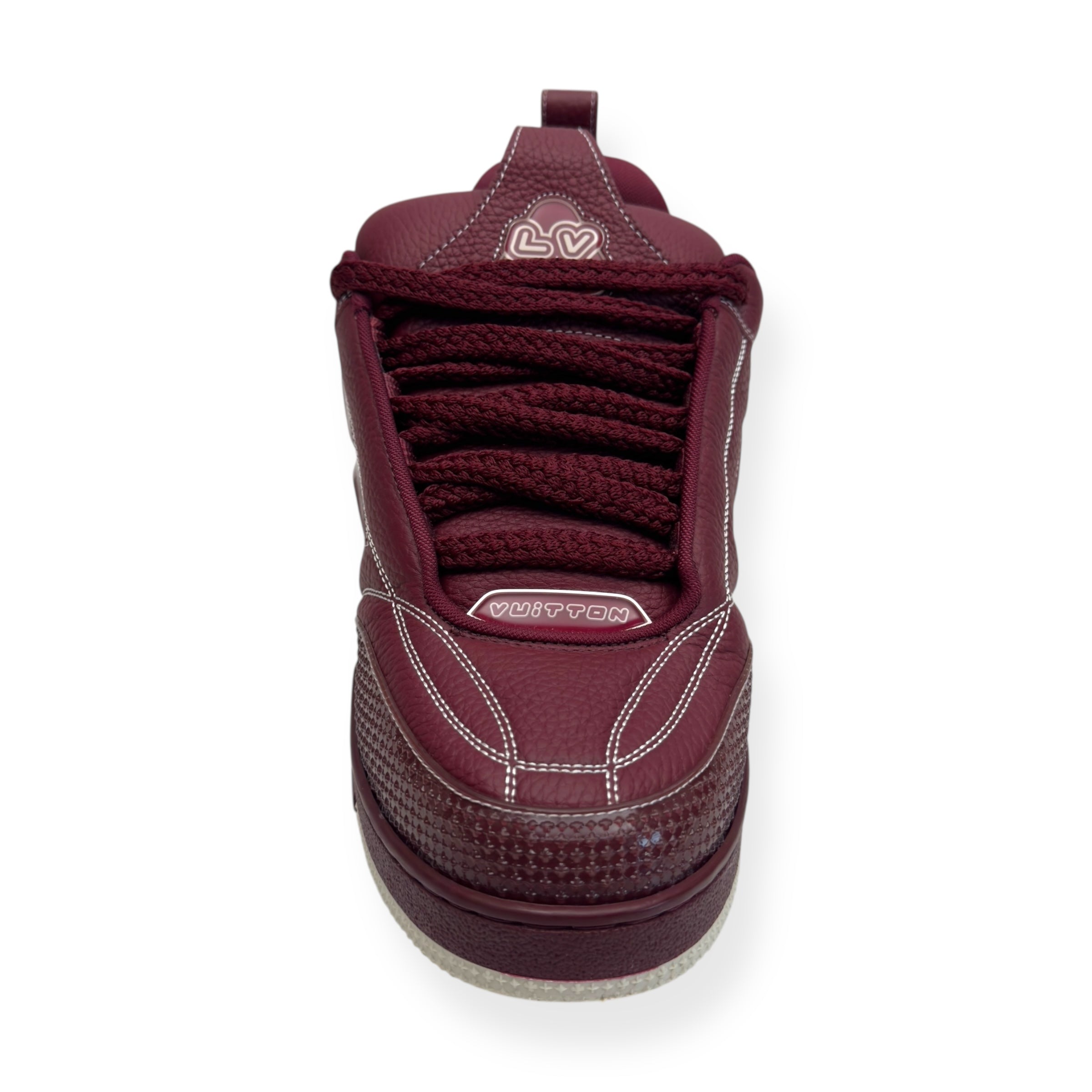 LOUIS VUITTON LV SKATE SNEAKER BORDEAUX RED UK9