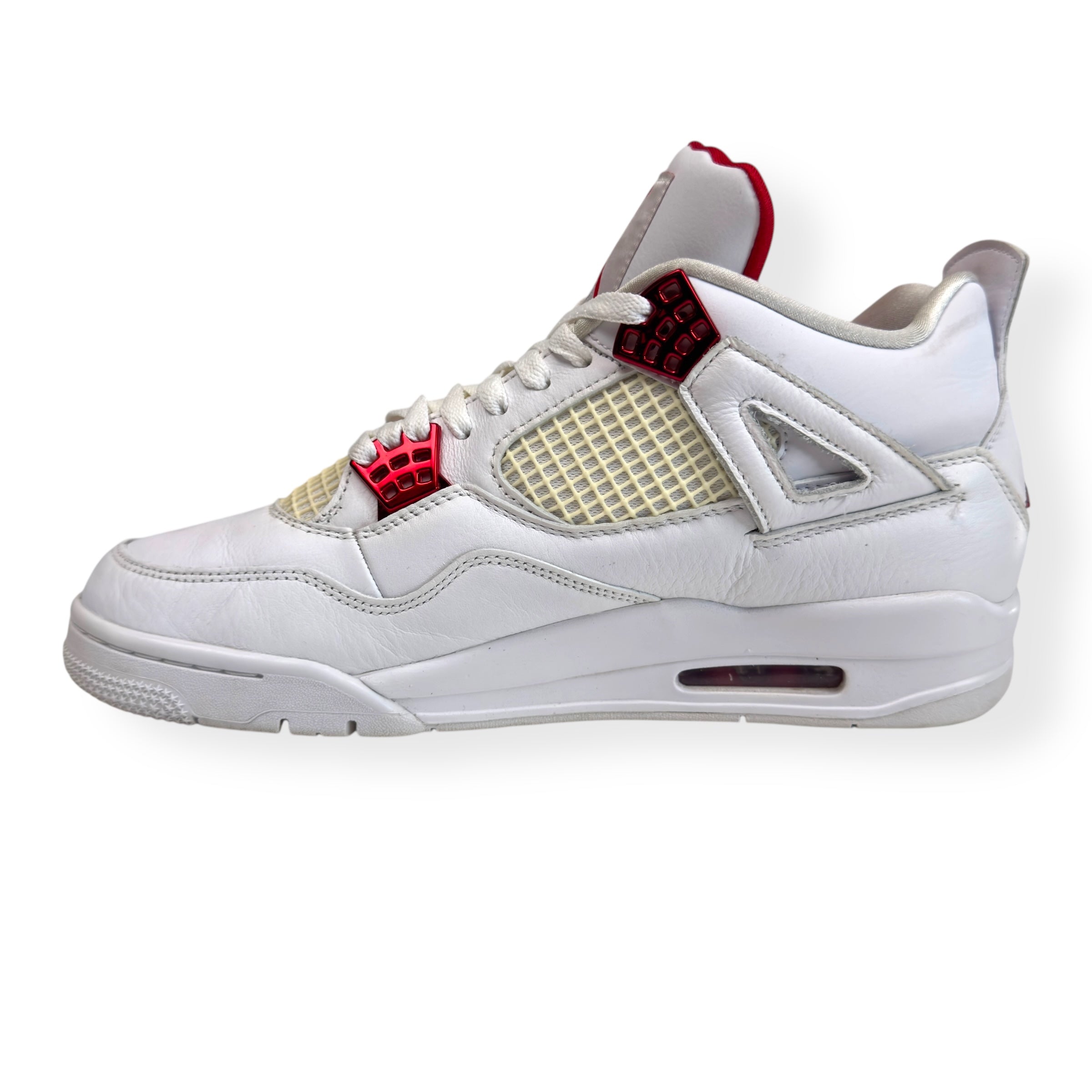 JORDAN 4 RETRO SNEAKER METALLIC RED / WHITE UK9.5