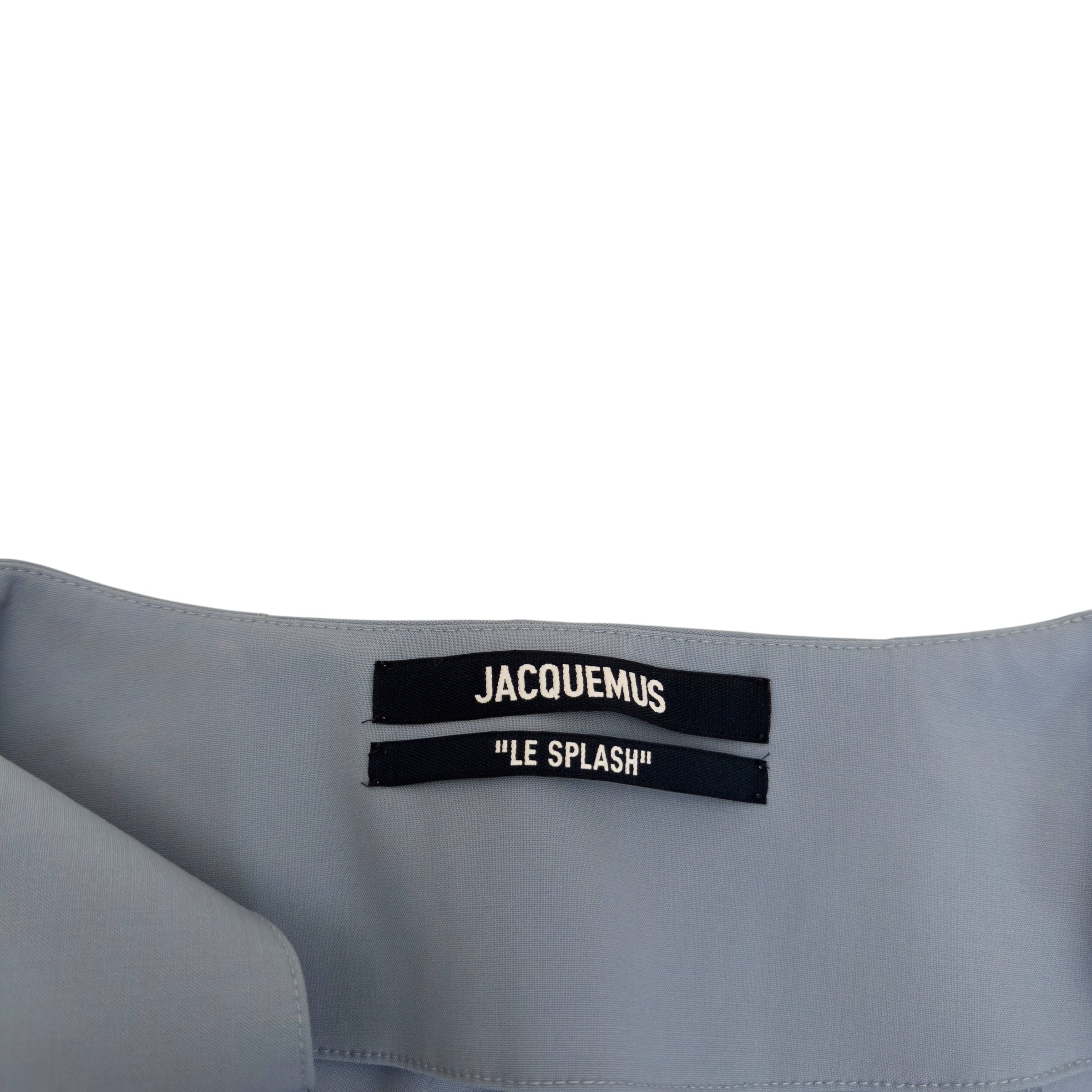 JACQUEMUS LE SPLASH MELO CUT-OUT STRETCH-WOOL SUIT BLUE 36 / XS