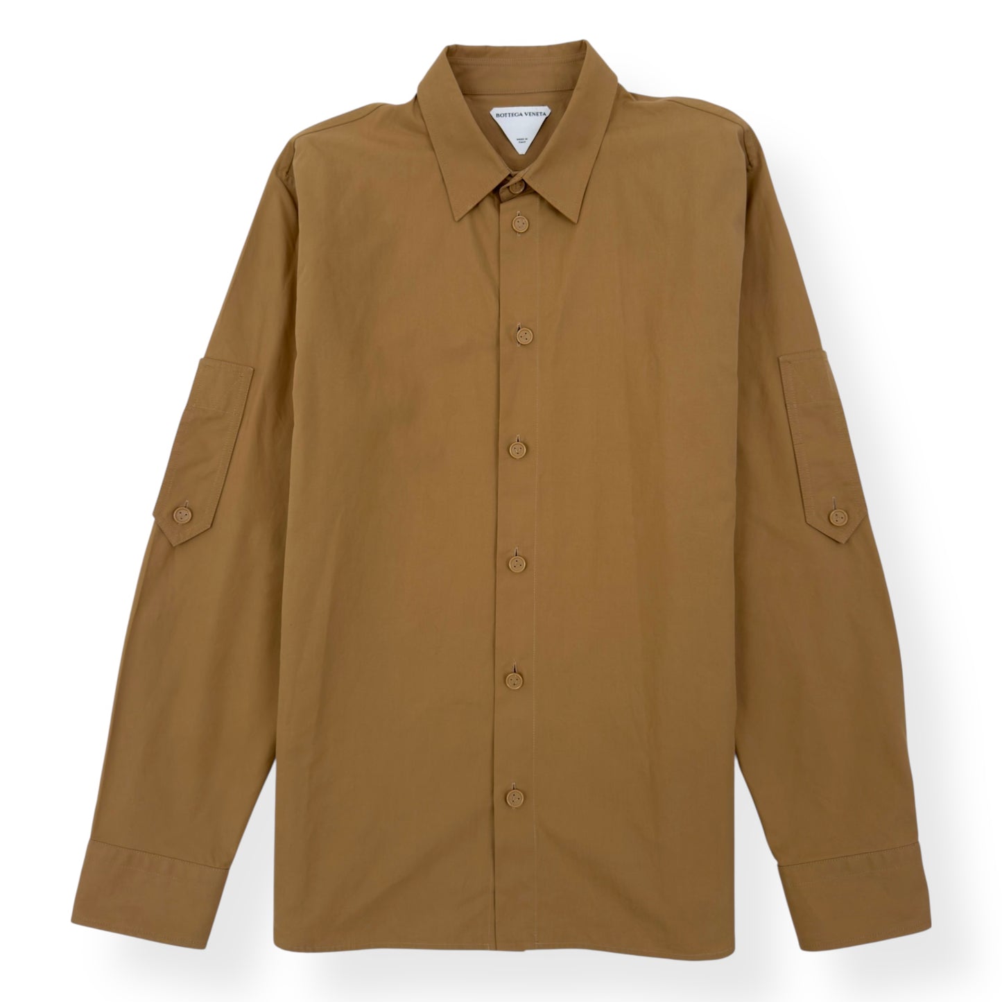 BOTTEGA VENETA LONG-SLEEVED RELAXED SHIRT BEIGE 50 / L