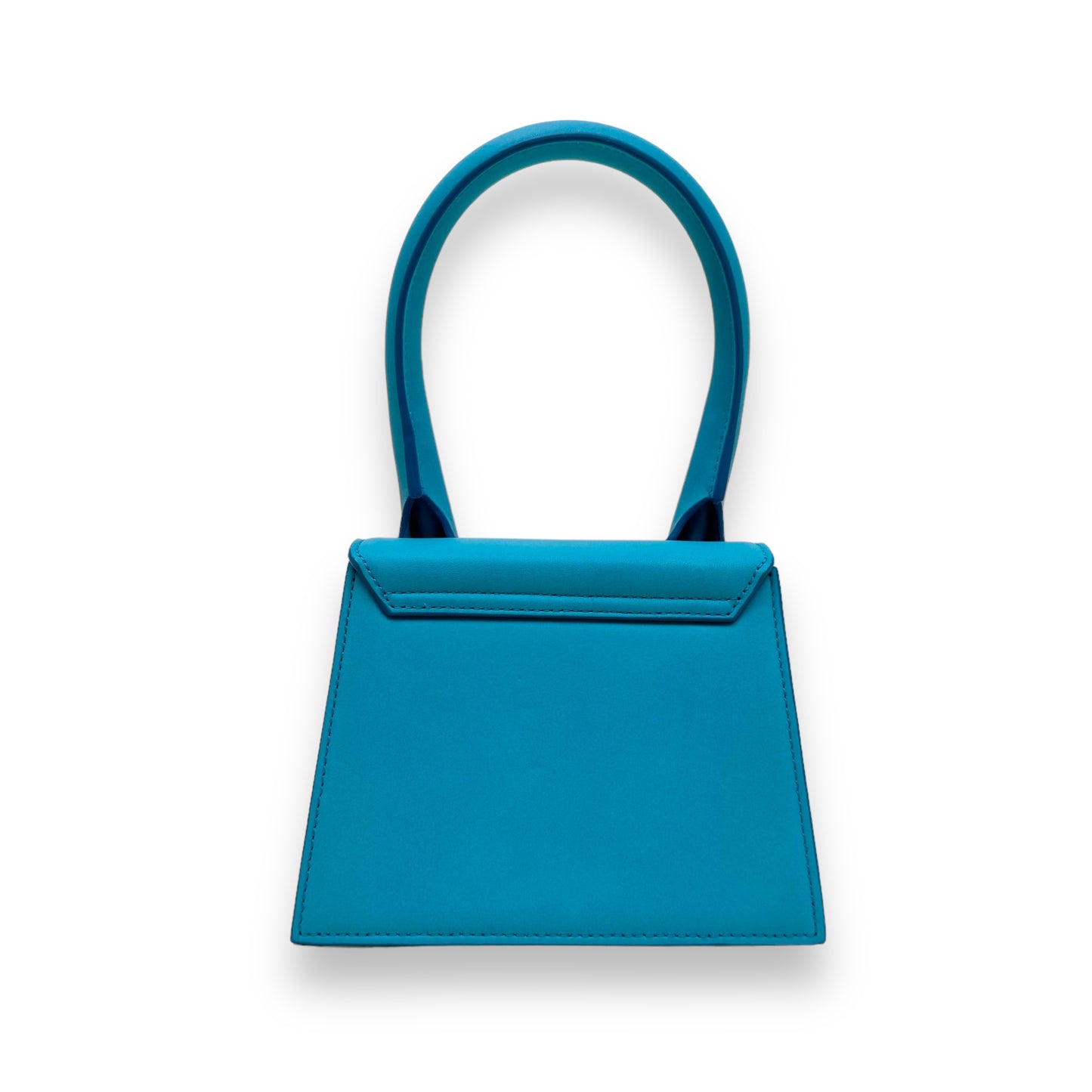 JACQUEMUS LE CHIQUITO MOYEN LEATHER BAG BLUE