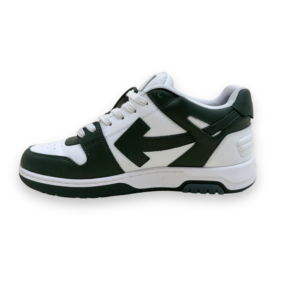 OFF-WHITE OUT OF OFFICE SNEAKER GREEN / WHITE UK9