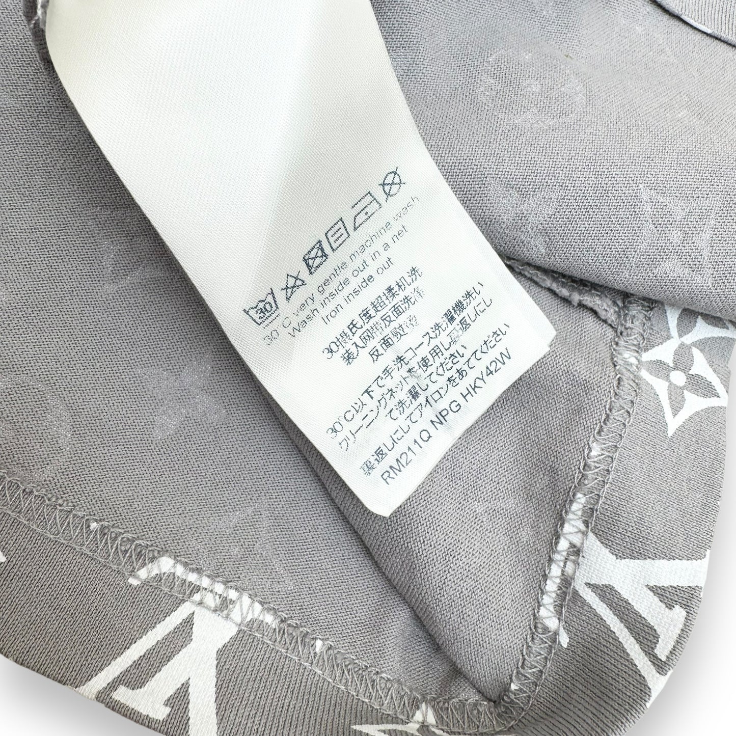 LOUIS VUITTON MONOGRAM GRADIENT T-SHIRT GREY XL