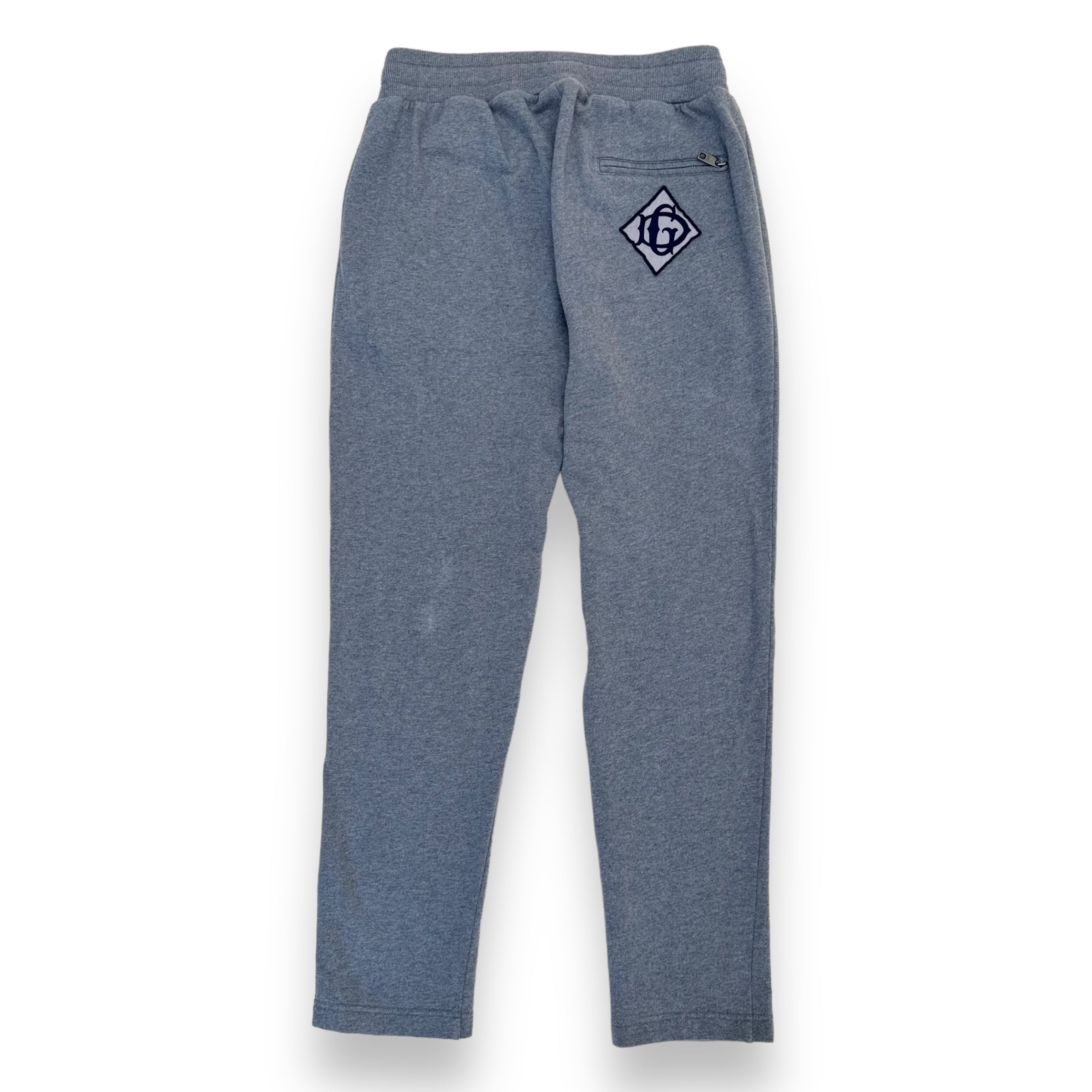 DOLCE & GABBANA PATCH LOGO SWEATPANTS GREY XL