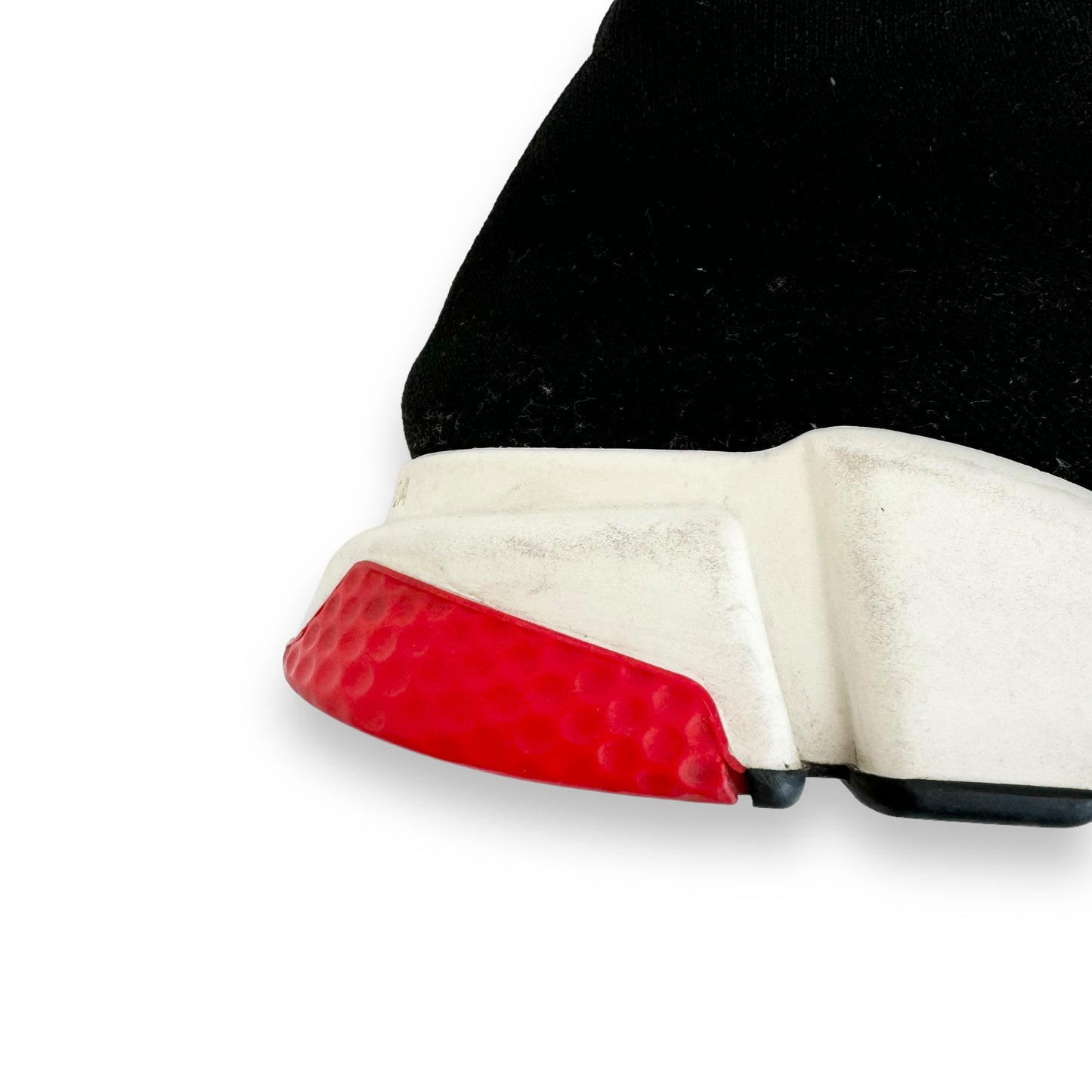 BALENCIAGA SPEED SNEAKER BLACK / WHITE / RED UK8