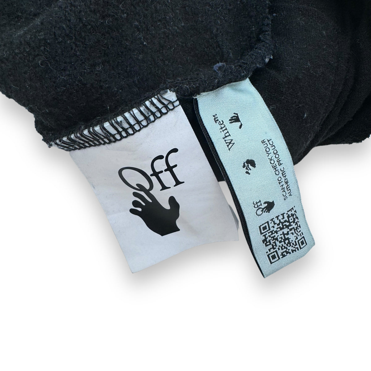 OFF-WHITE SRRAY SWEAT SHORTS BLACK / WHITE L