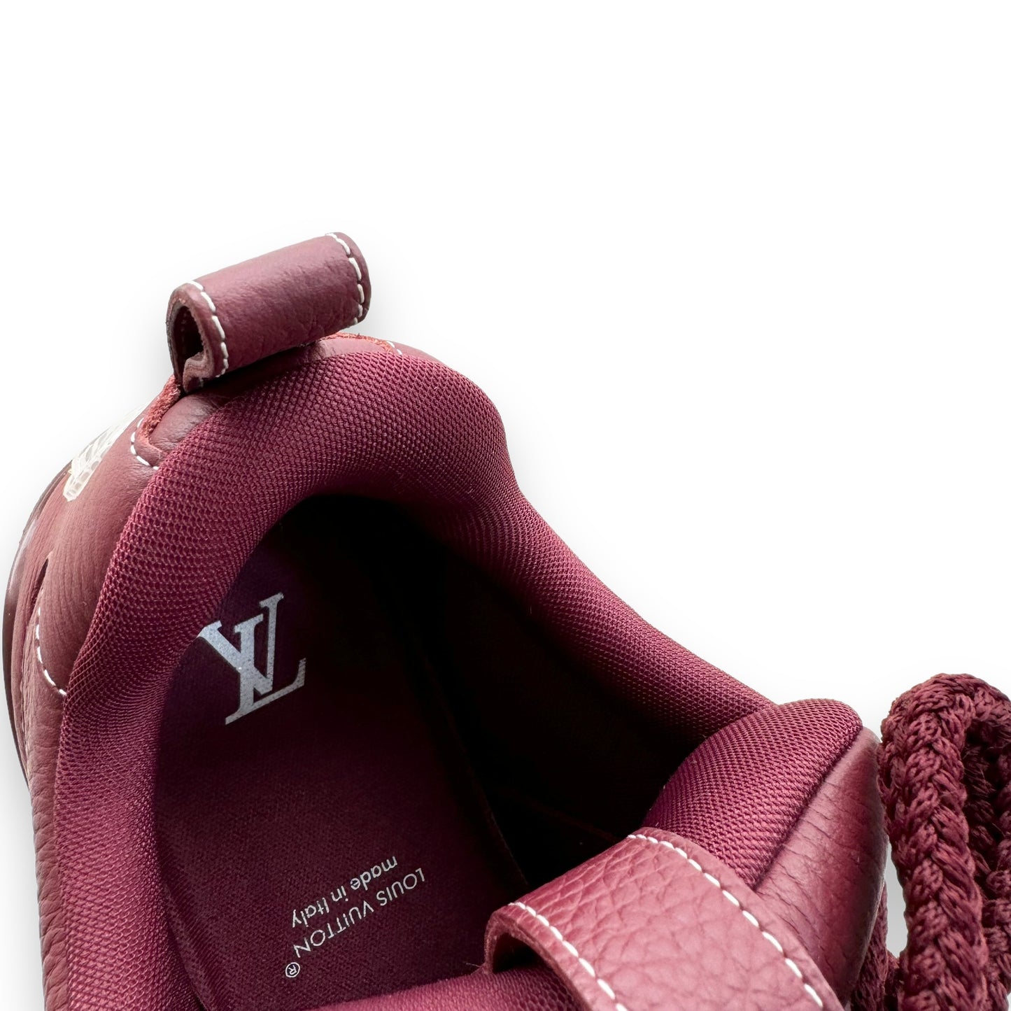 LOUIS VUITTON LV SKATE SNEAKER BORDEAUX RED UK7
