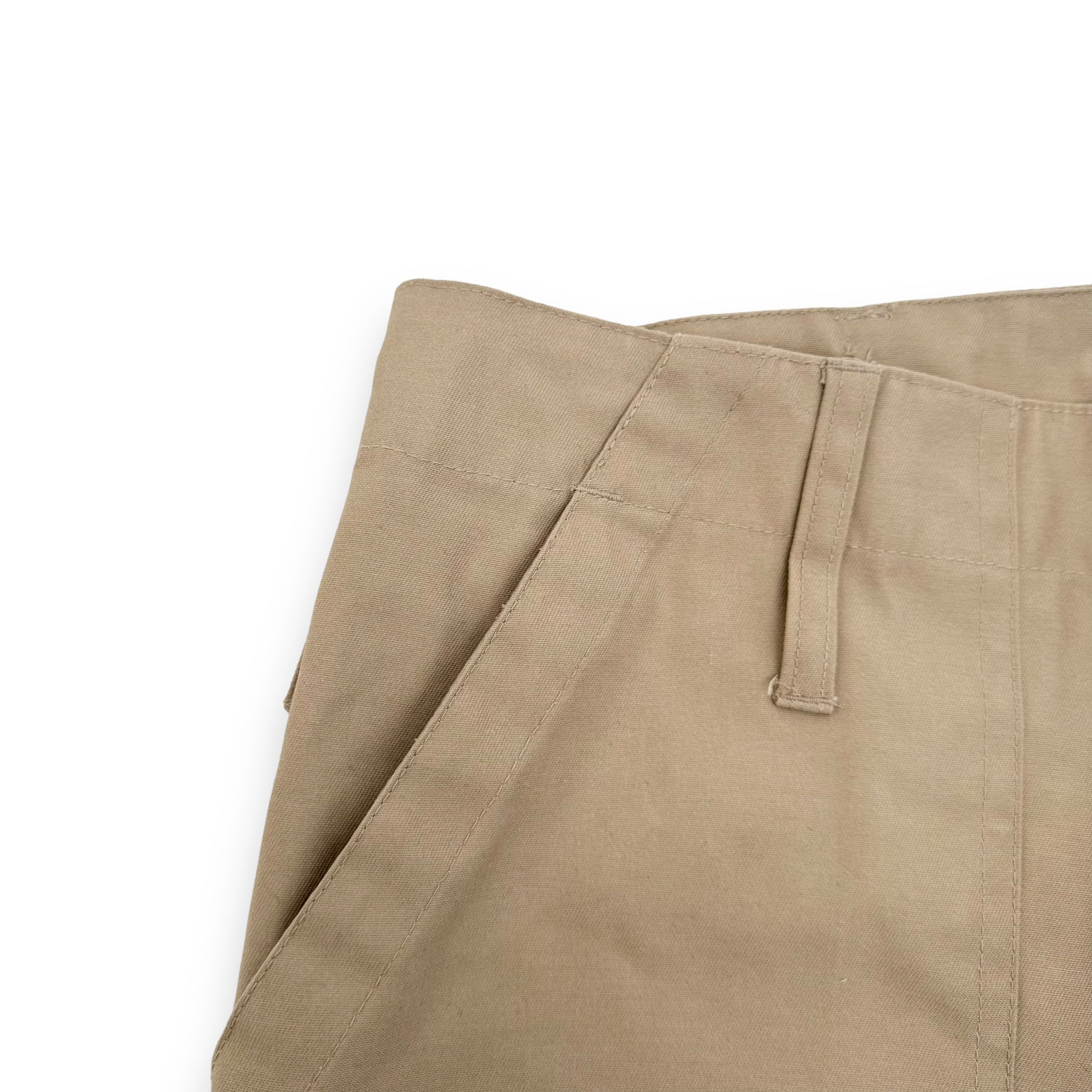 JEANIUS BAR ATELIER FLARED TROUSERS BEIGE 34W