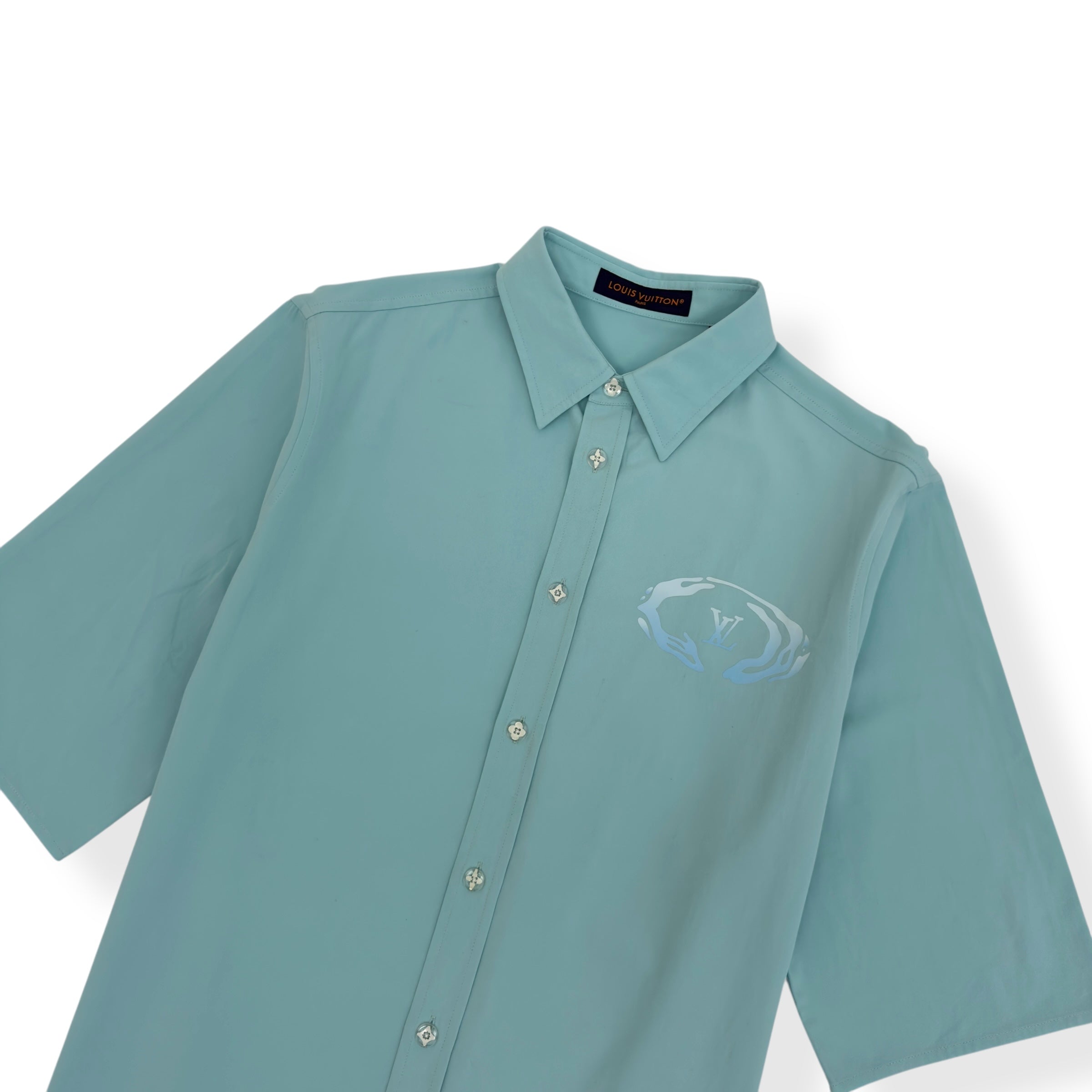 LOUIS VUITTON 2023 RELAXED FIT SHIRT BABY BLUE XL