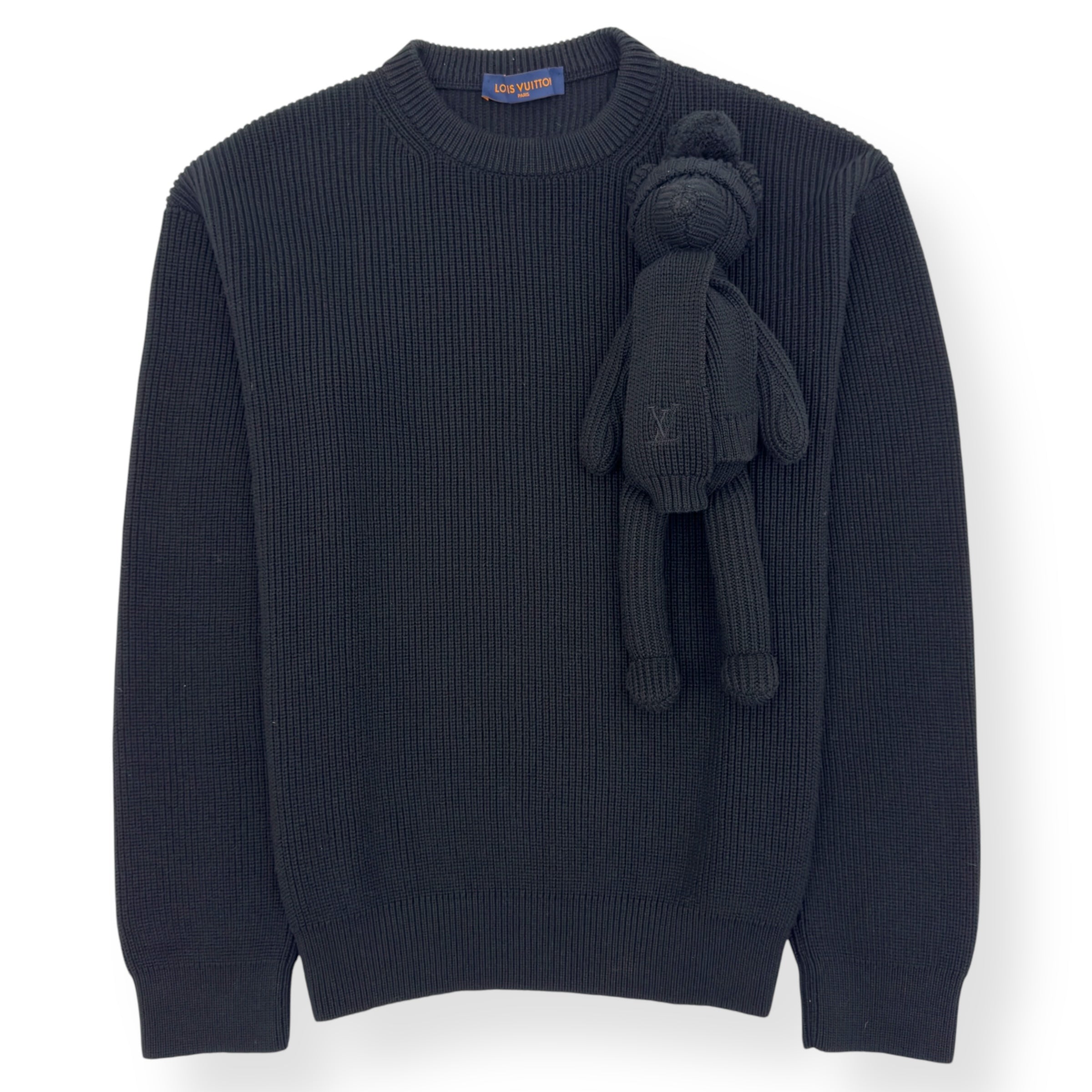 LOUIS VUITTON X VIRGIL ABLOH TEDDY BEAR SWEATER BLACK L