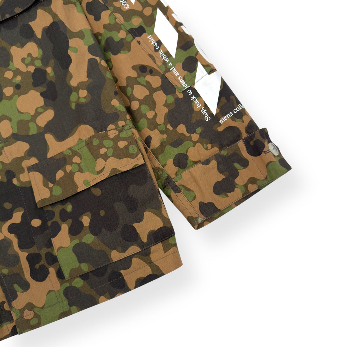 OFF-WHITE OVERSIZED CAMO FIELD JACKET GREEN XS