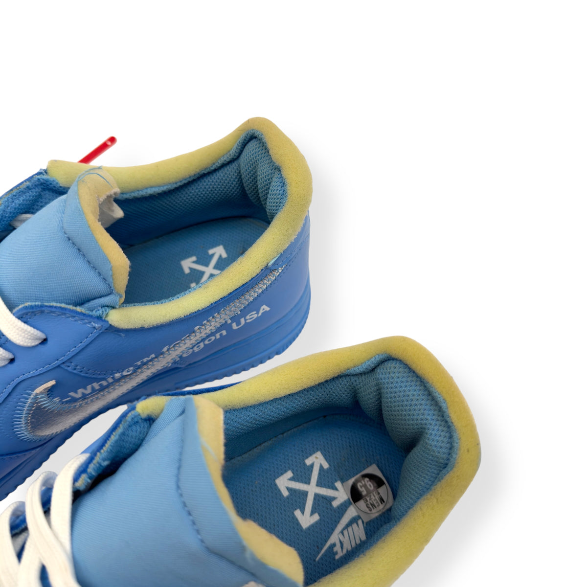 NIKE X OFF-WHITE AIRFORCE 1 LOW MCA SNEAKER UNIVERSITY BLUE UK8.5