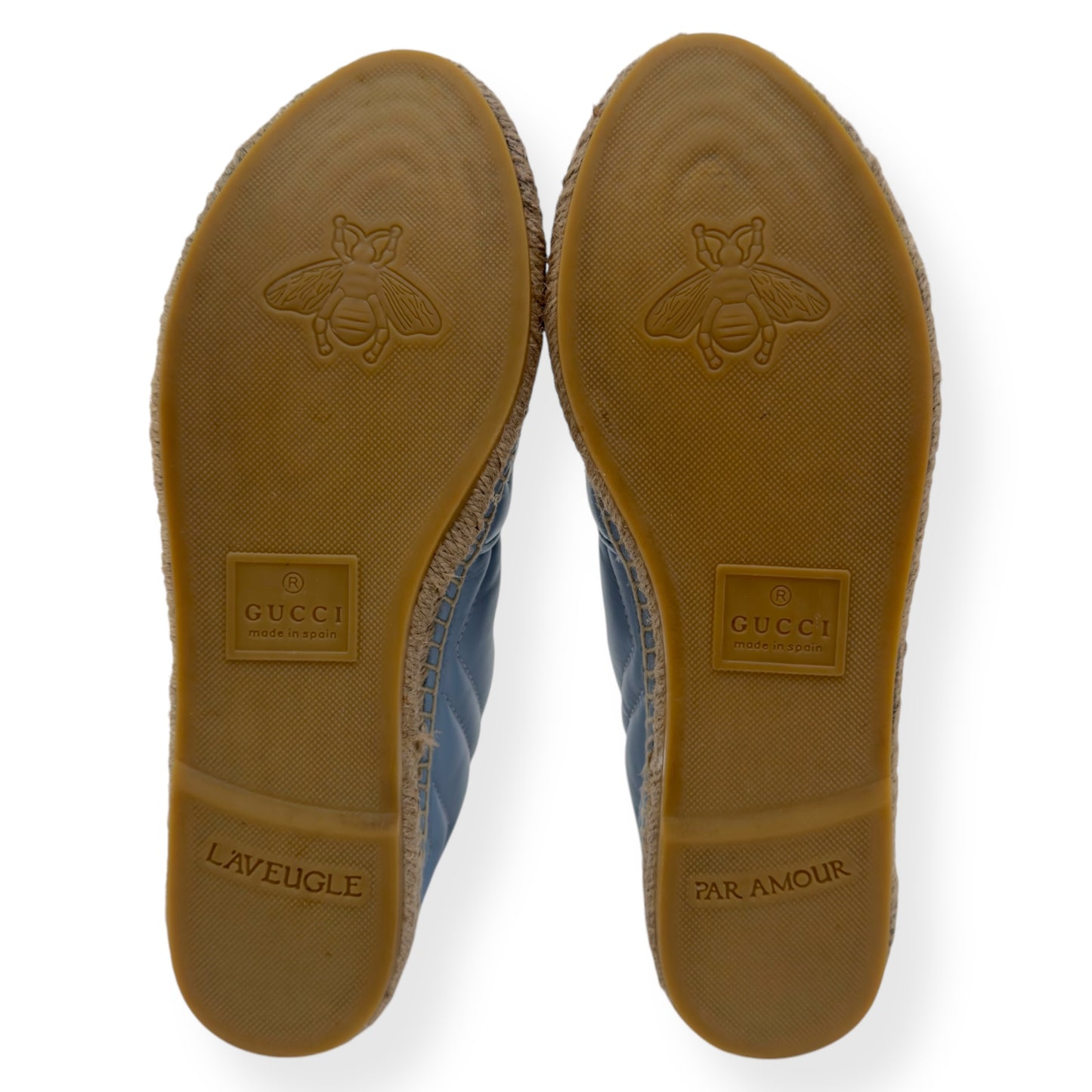 GUCCI WOMENS GG MARMONT ESPADRILLE AZUL 38 / UK5