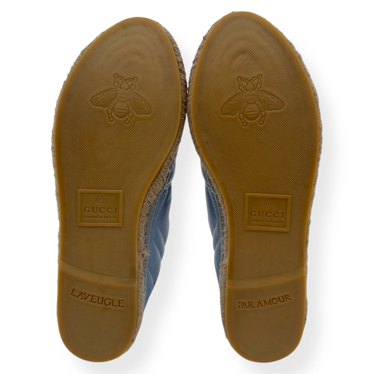 GUCCI WOMENS GG MARMONT ESPADRILLE AZUL 38 / UK5