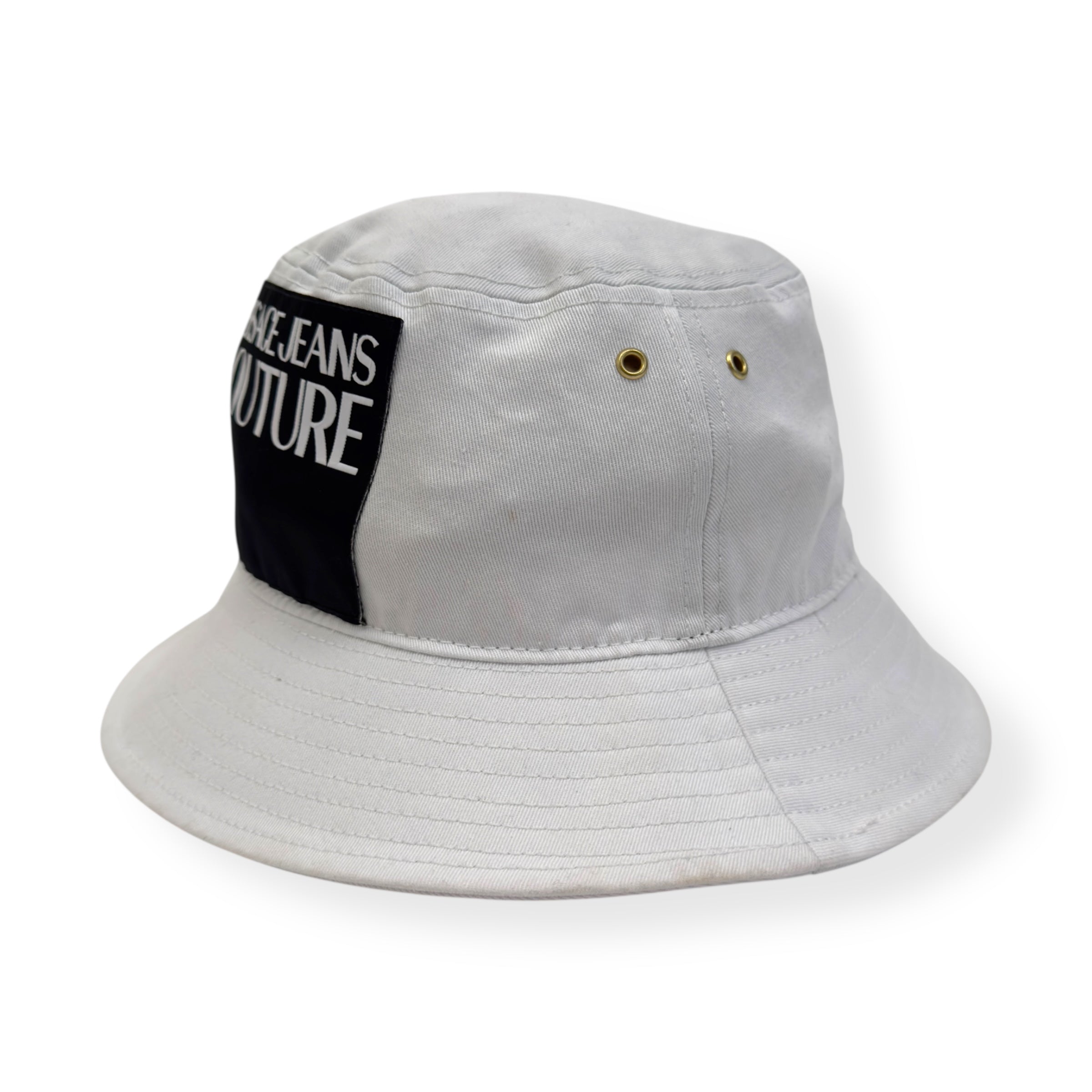 VERSACE JEANS COUTURE BUCKET WHITE / BLACK HAT